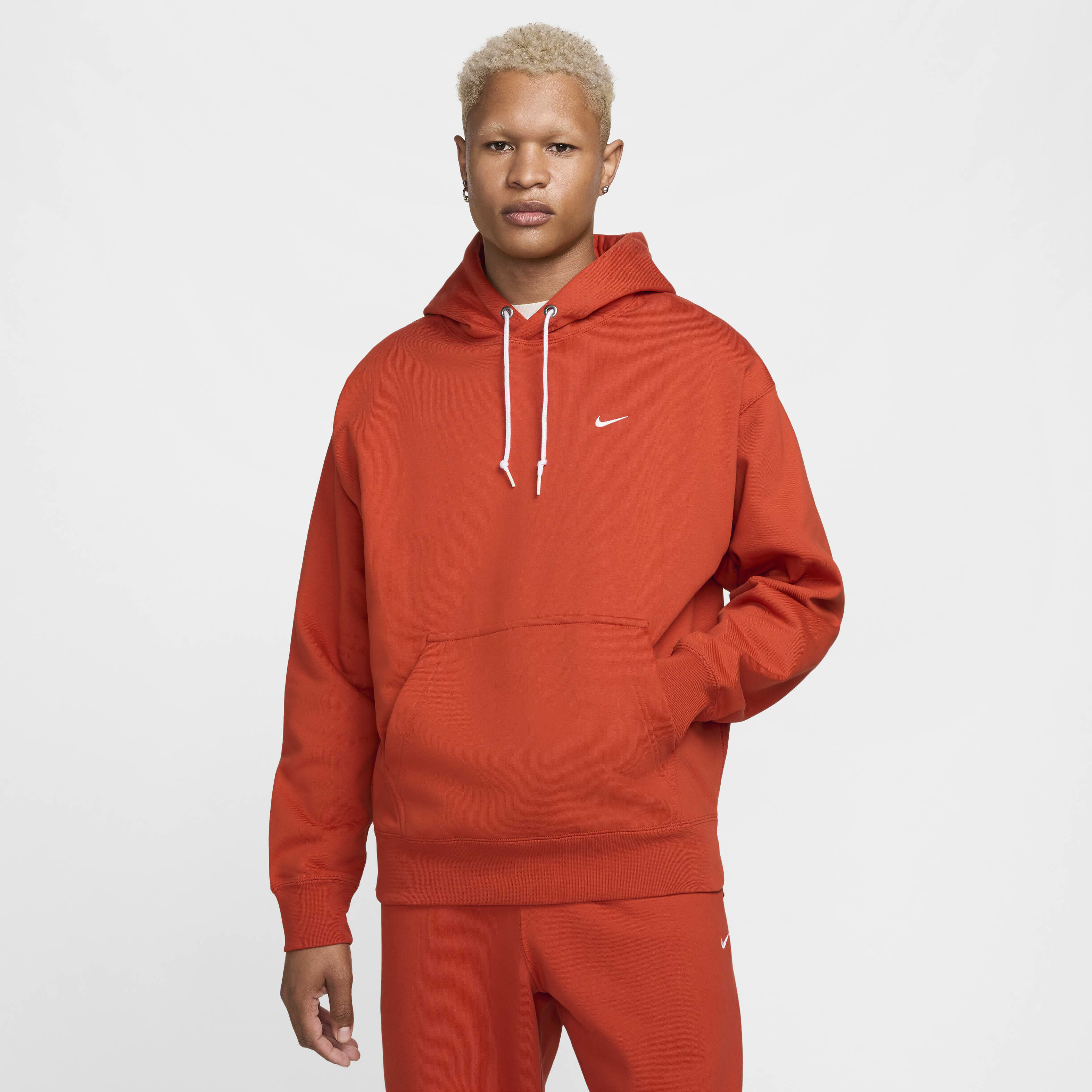 Buy Nike Solo Swoosh Men s Fleece Pullover Hoodie Nike Qatar Official