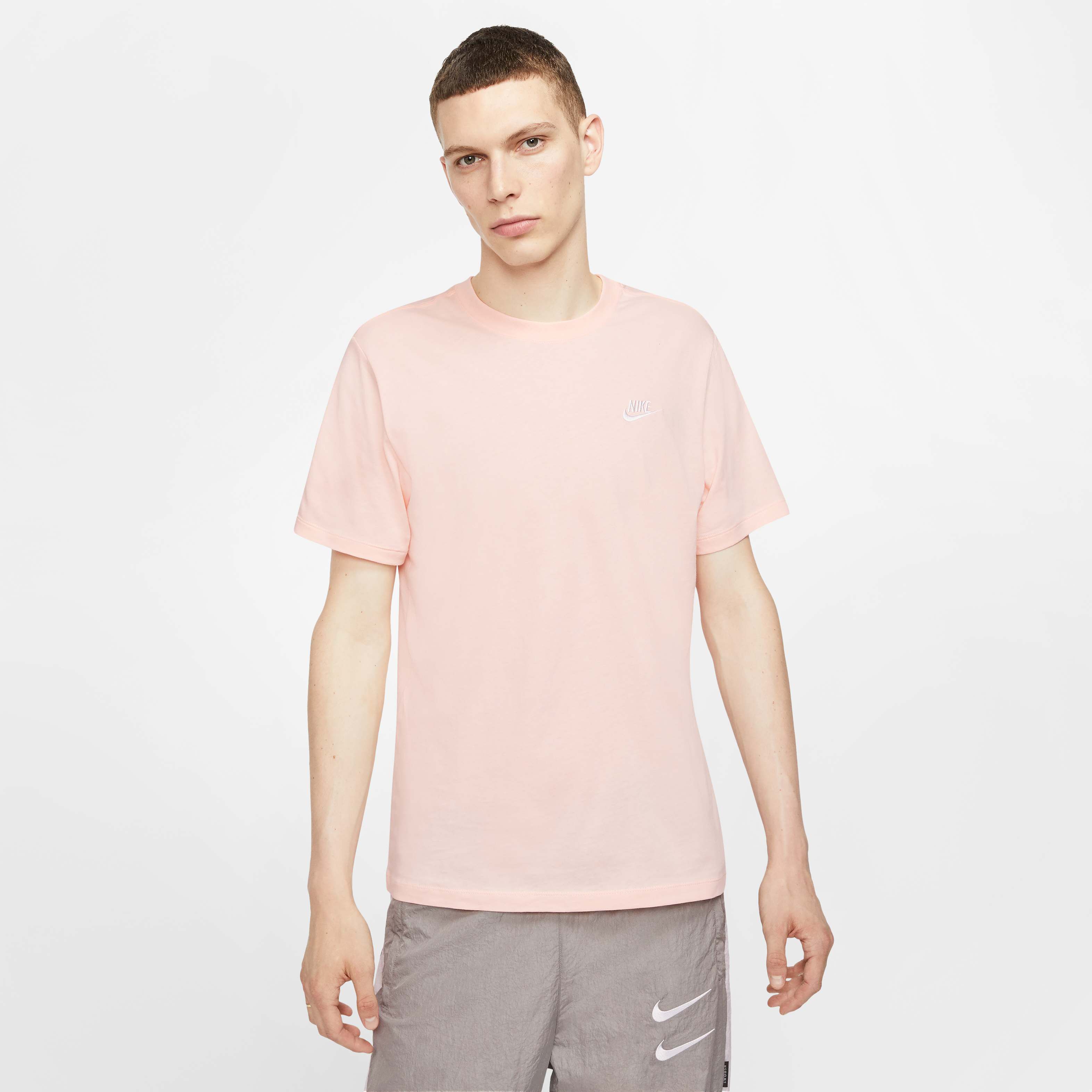 ★ Nike★ Sportswear Club T-Shirt M Washed Coral White AR49 Buy Nike Sportswear Club Men's T-Shirt - Washed Coral/White
