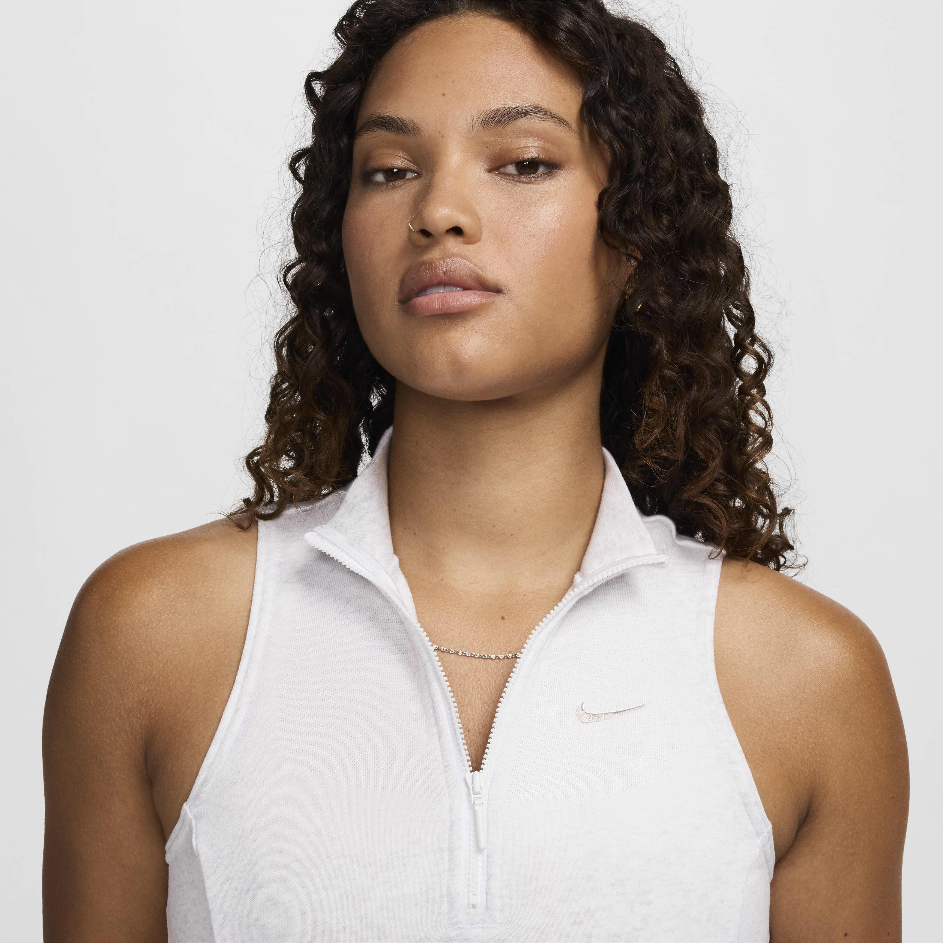 Nike cropped french terry training top outlet