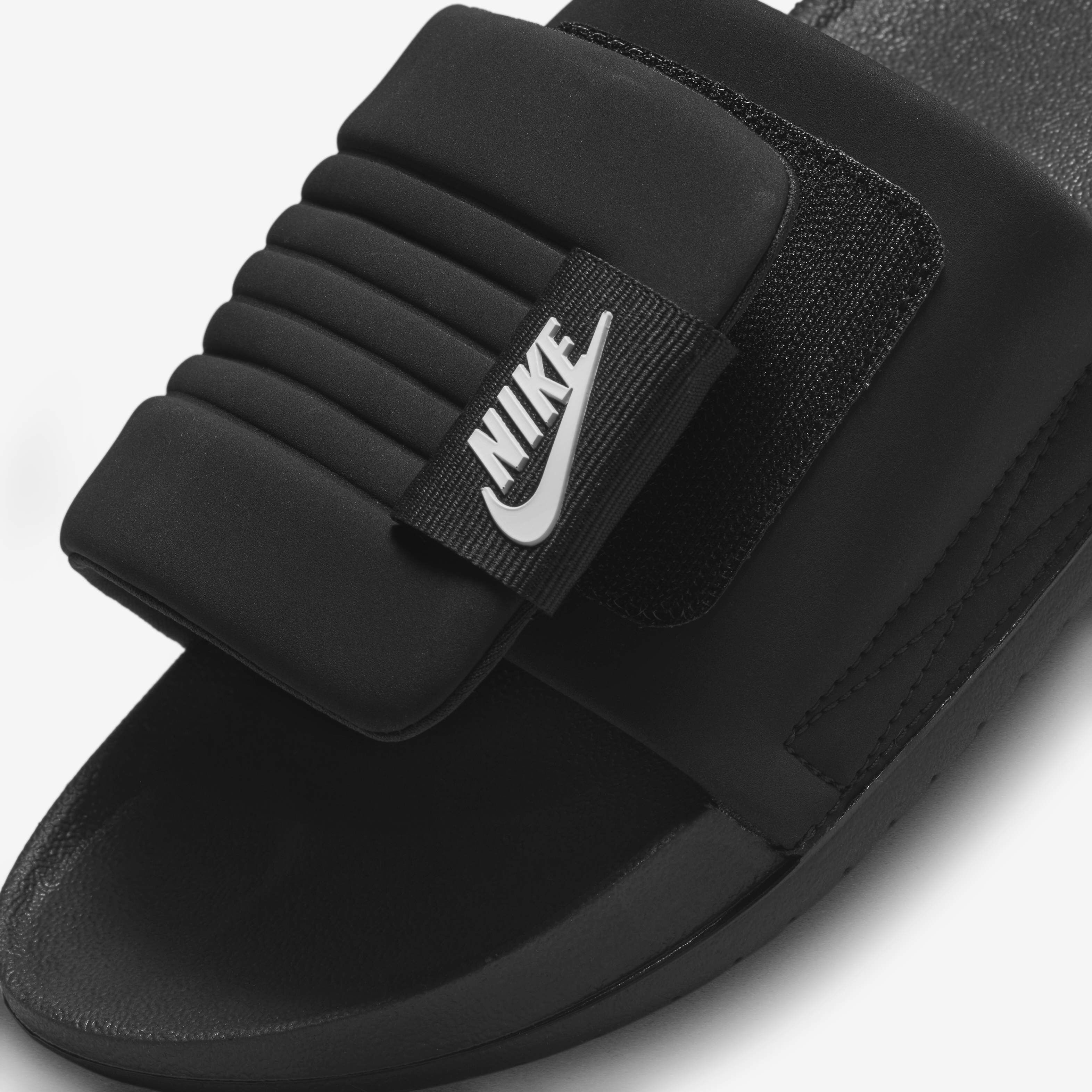 Nike slides with strap in the back clearance