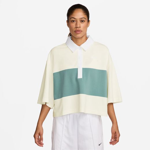 New In Women's Polos-Nike, Nike Sportswear, Women's Oversized Short-Sleeve Polo Top