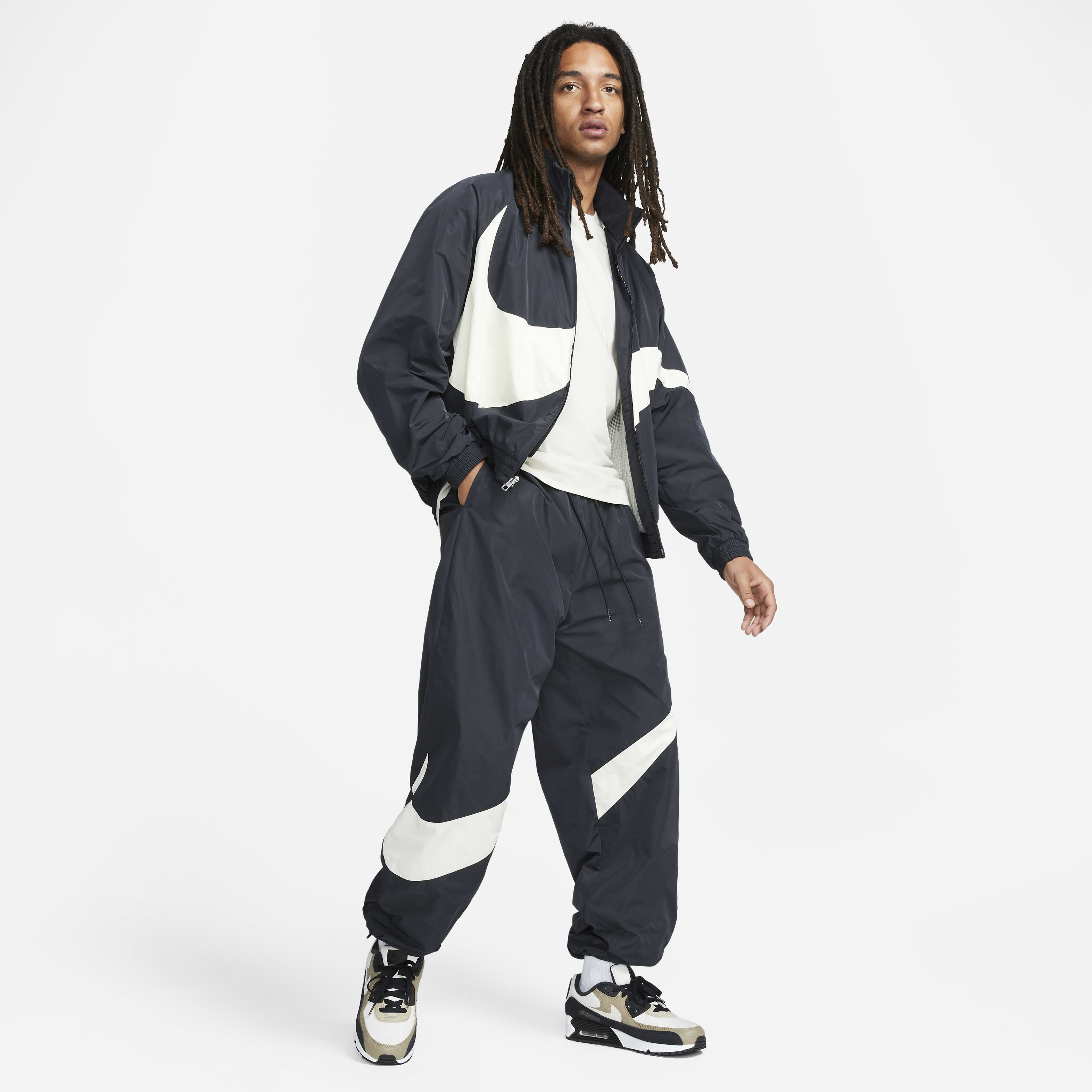 coconut milk swoosh tracksuit