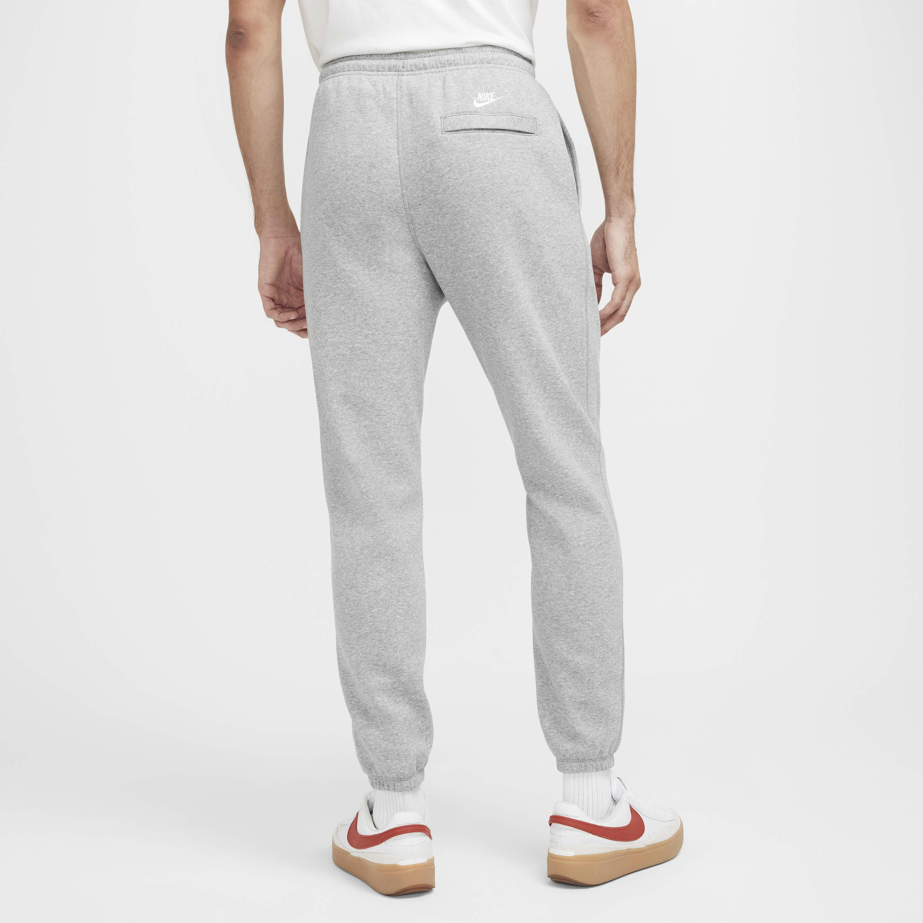 Nike men's sportswear club fleece cuffed pants dark grey heather sale