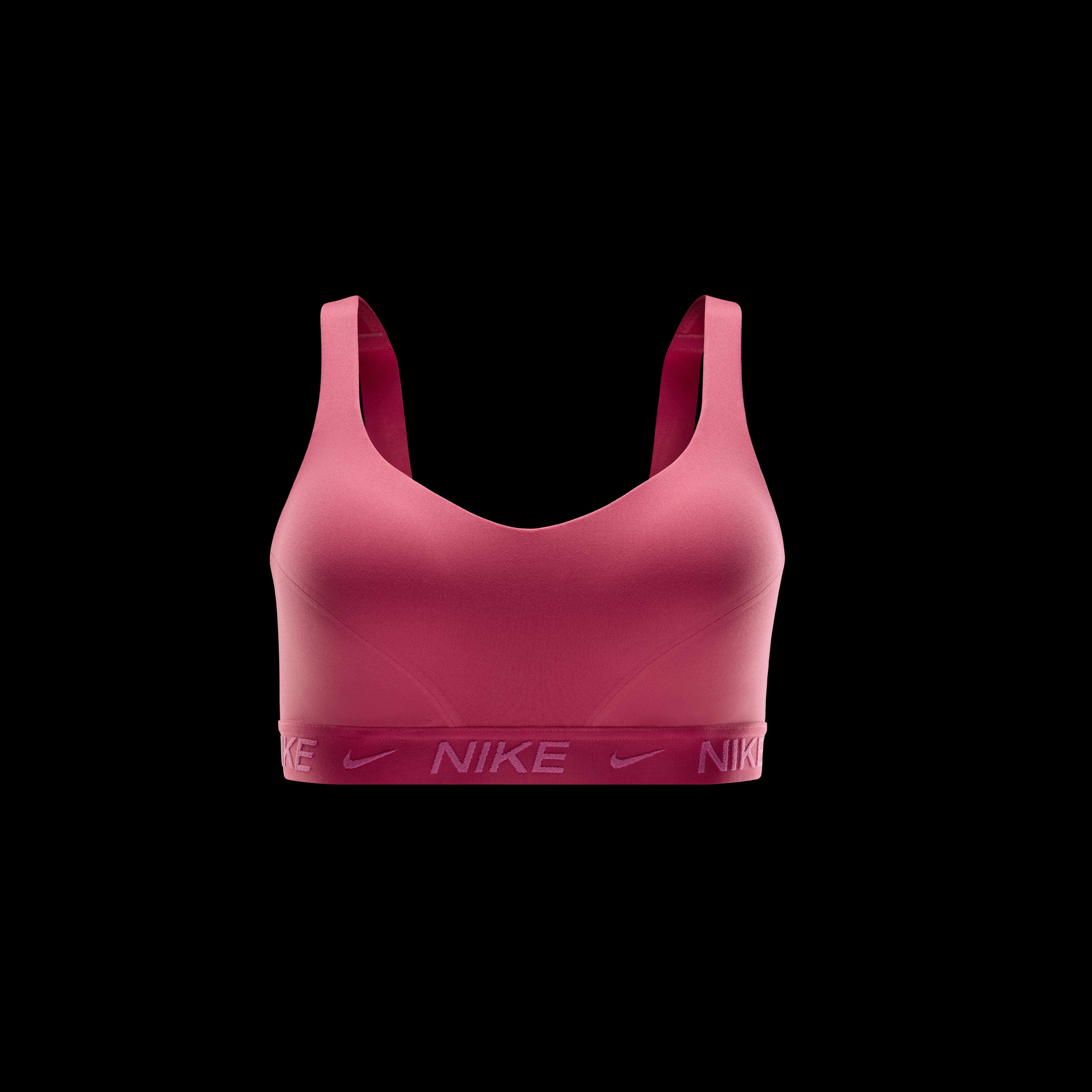 Hot pink nike sports bra store