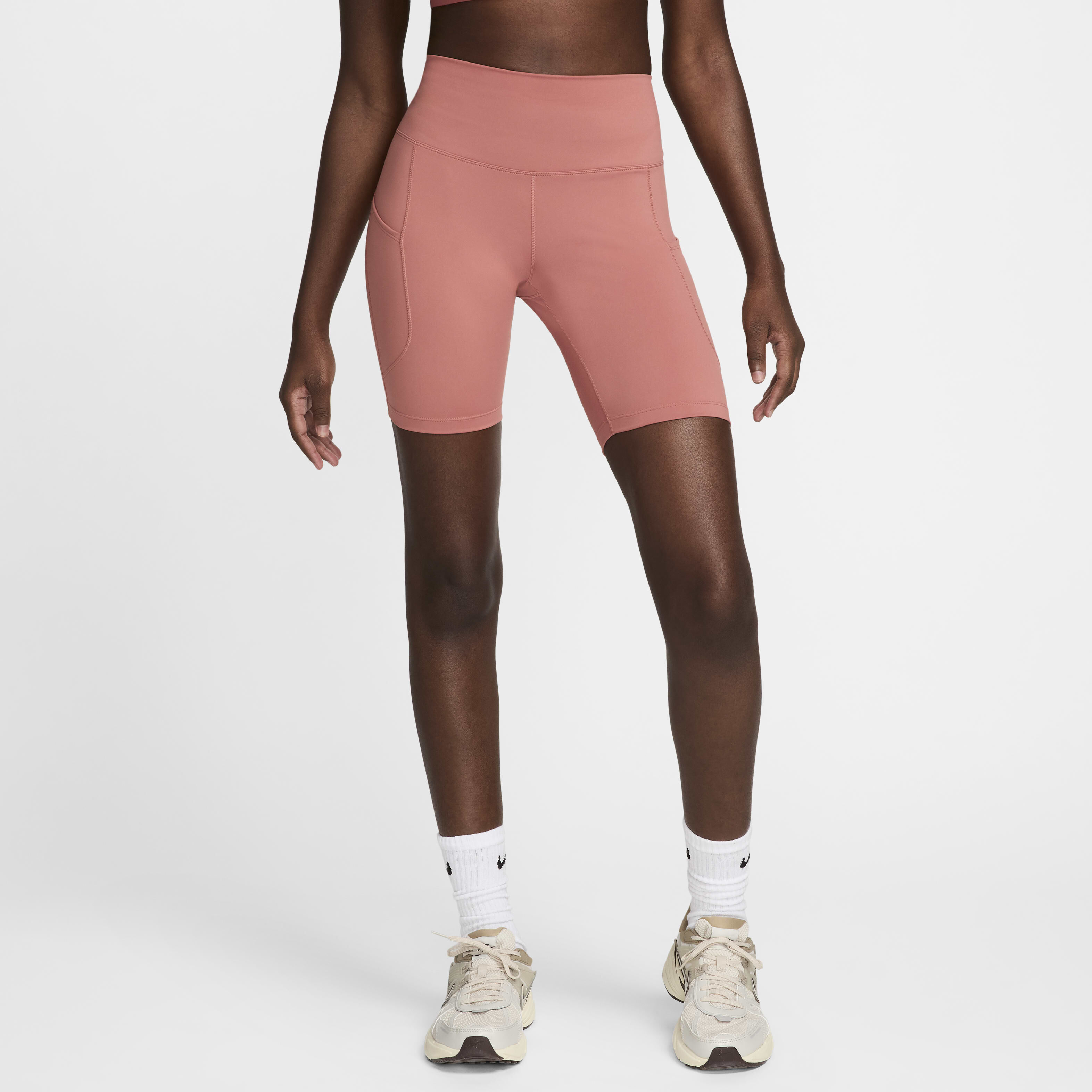 Buy Nike One Women s High Waisted 20.5cm approx. Biker Shorts with Pockets Nike Qatar Official