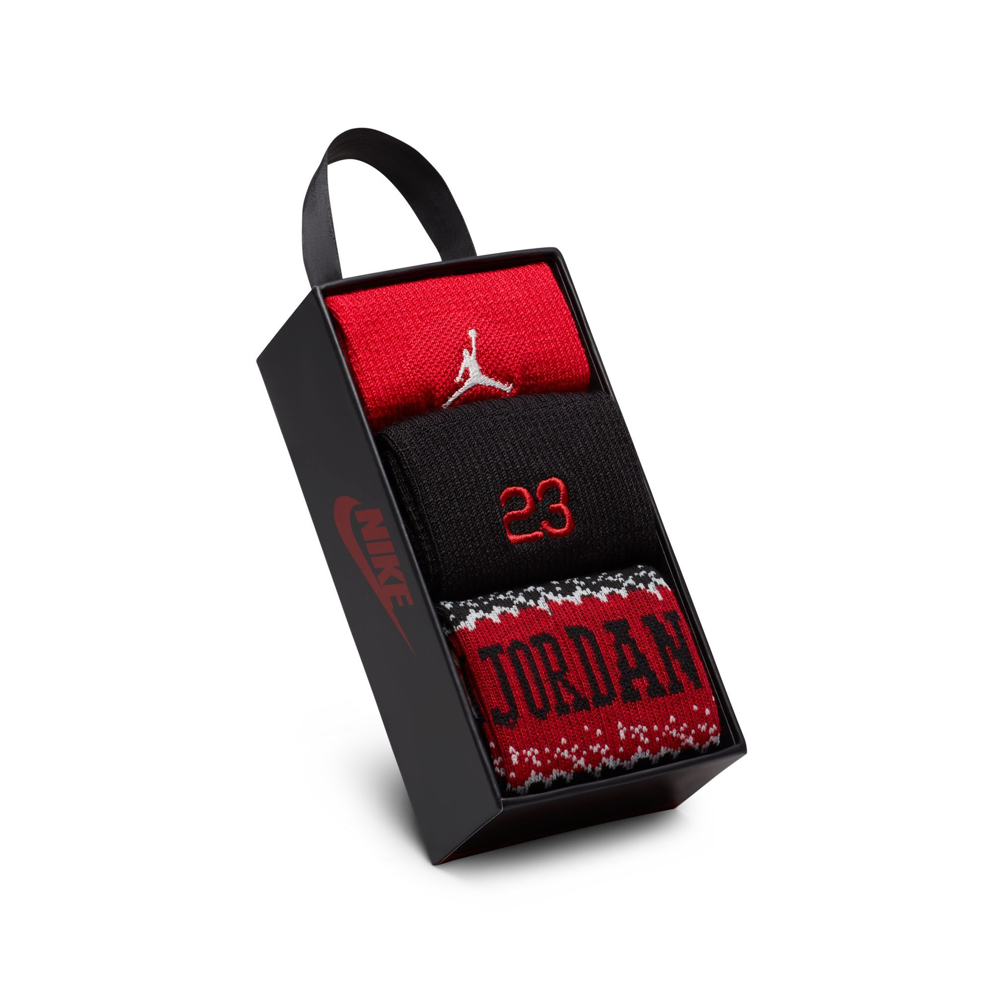 Jordan MJ Holiday Crew Socks (3 Pairs) image number 2