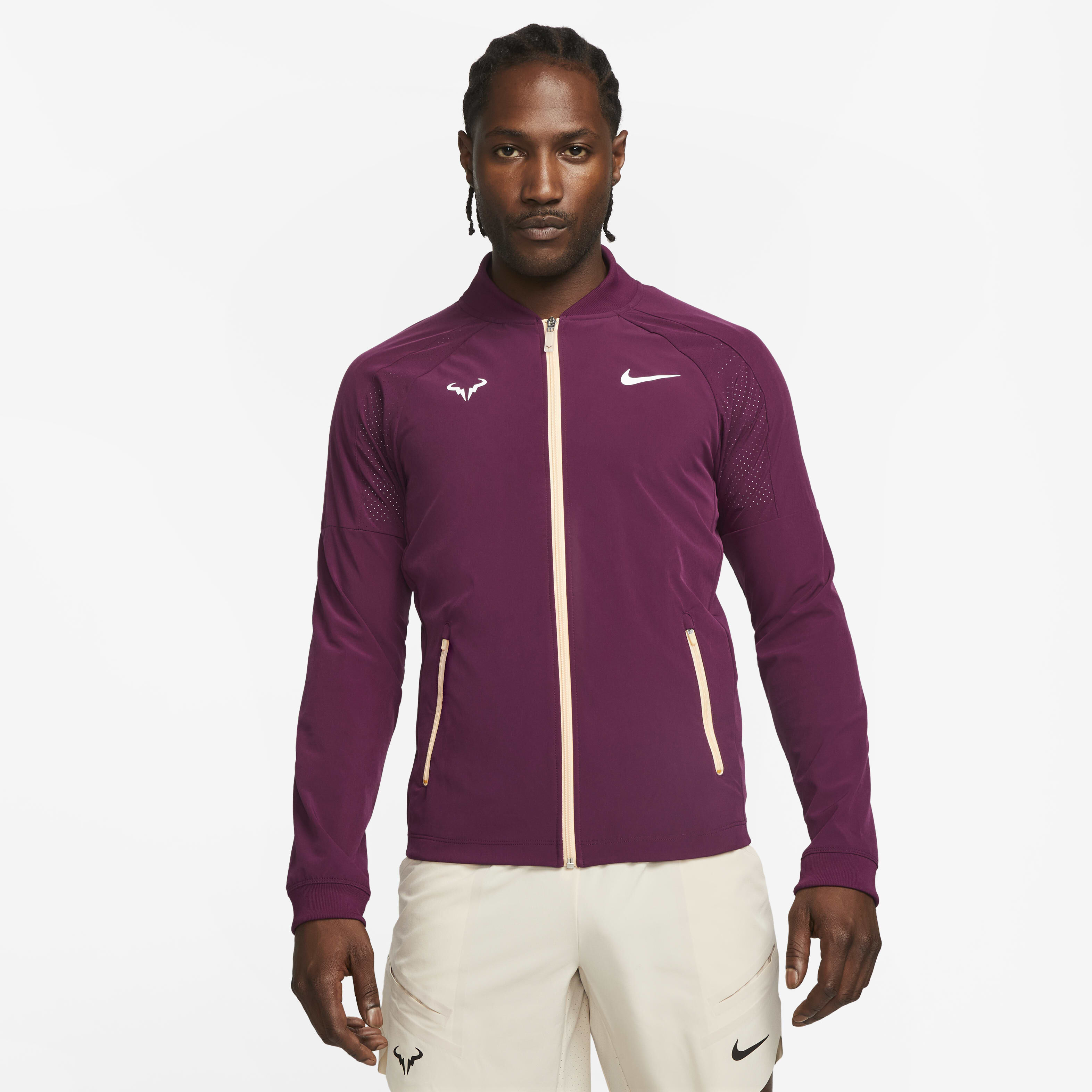 Buy Nike Dri-FIT Rafa Men's Tennis Jacket - Bordeaux/Ice