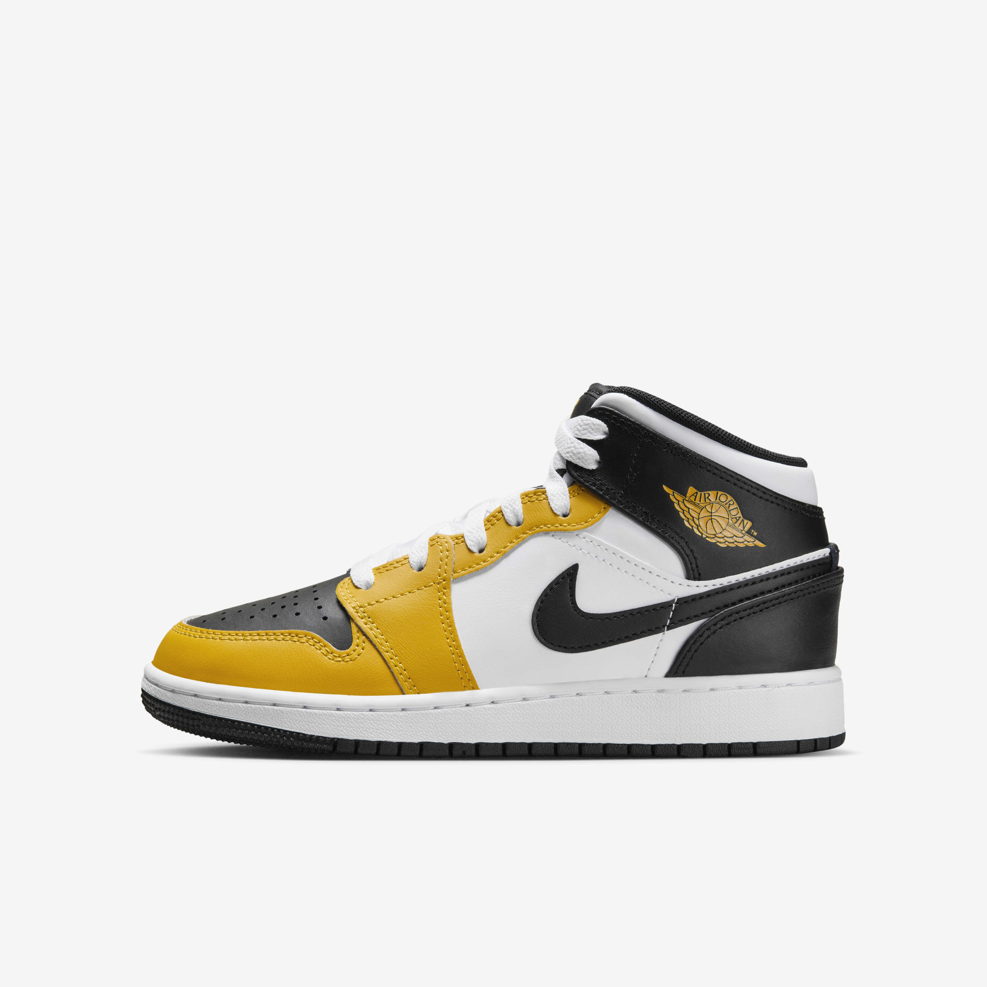 Kids black and yellow jordans hotsell