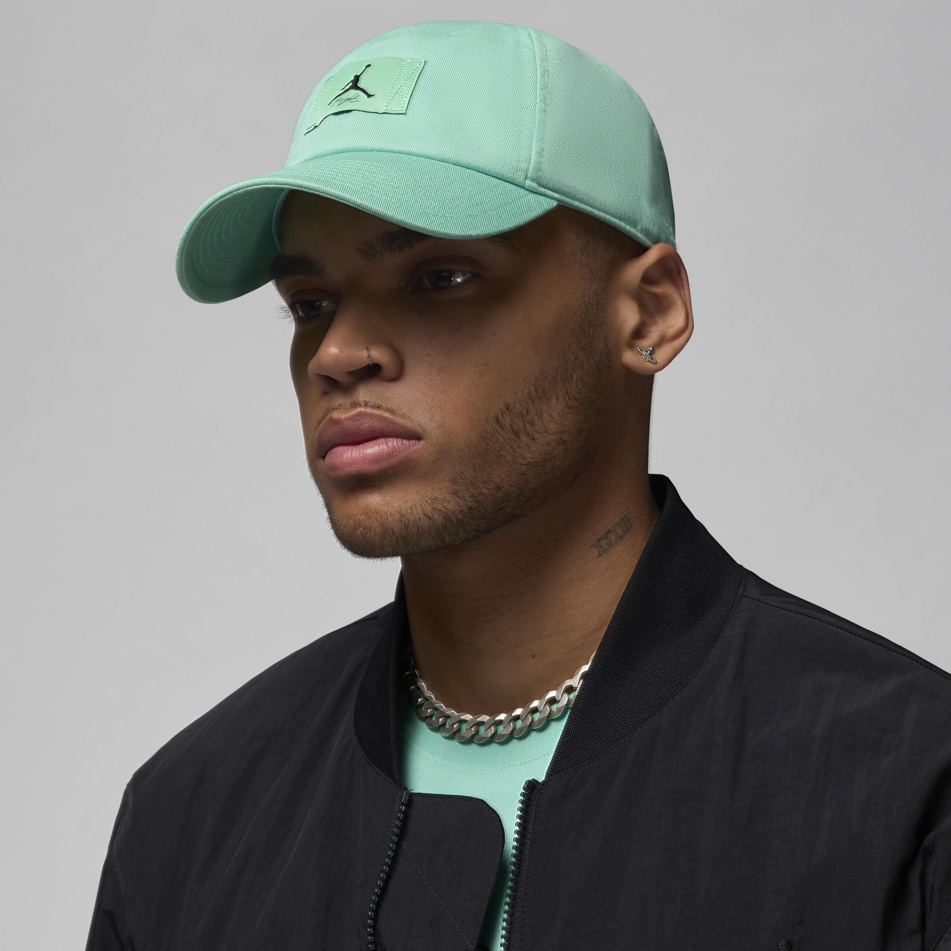 Buy Jordan Club Cap Adjustable Hat - Emerald Rise/Black @ Nike Qatar