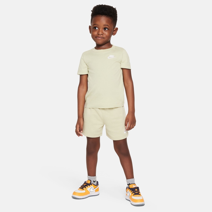 Buy Nike Club Toddler Knit Shorts Set Olive Aura Nike Qatar