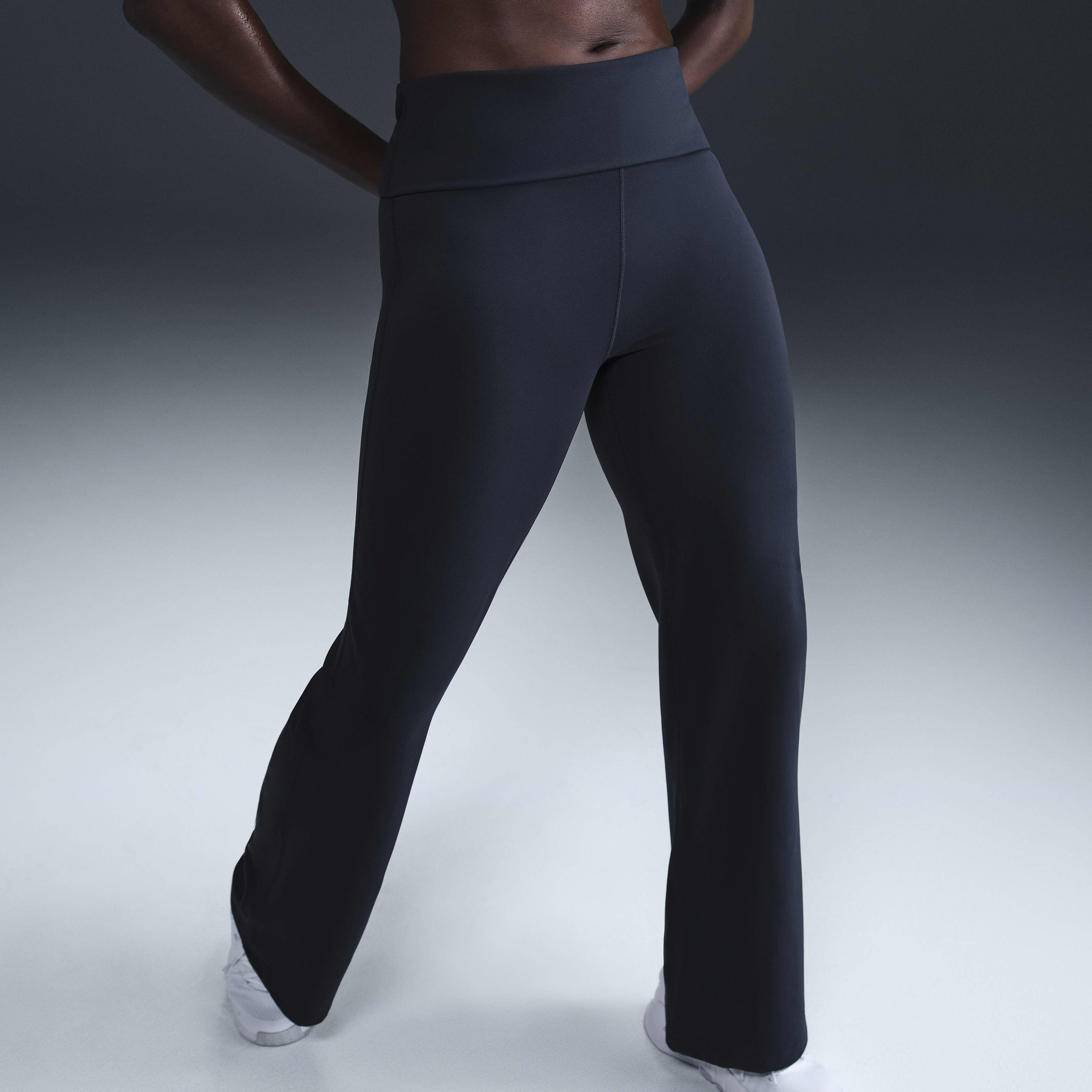 Buy Nike One Women s Dri FIT High Waisted Fold Over Trousers Nike Qatar Official