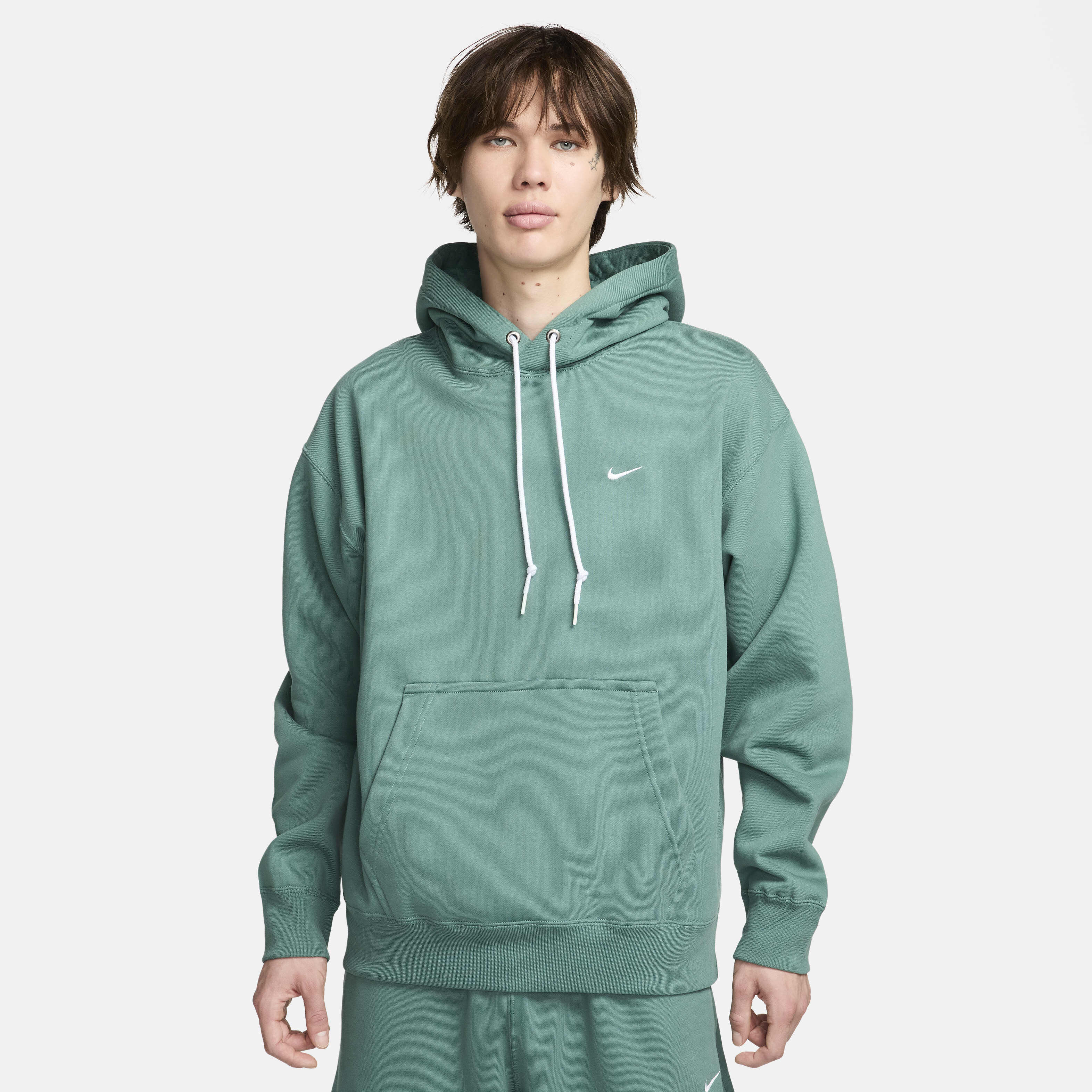 Buy Nike Solo Swoosh Men s Fleece Pullover Hoodie Nike Qatar Official