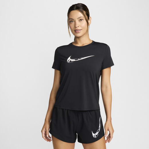 Womens-Nike, Nike One, Women's Dri-FIT Short-Sleeve Graphic Running Top