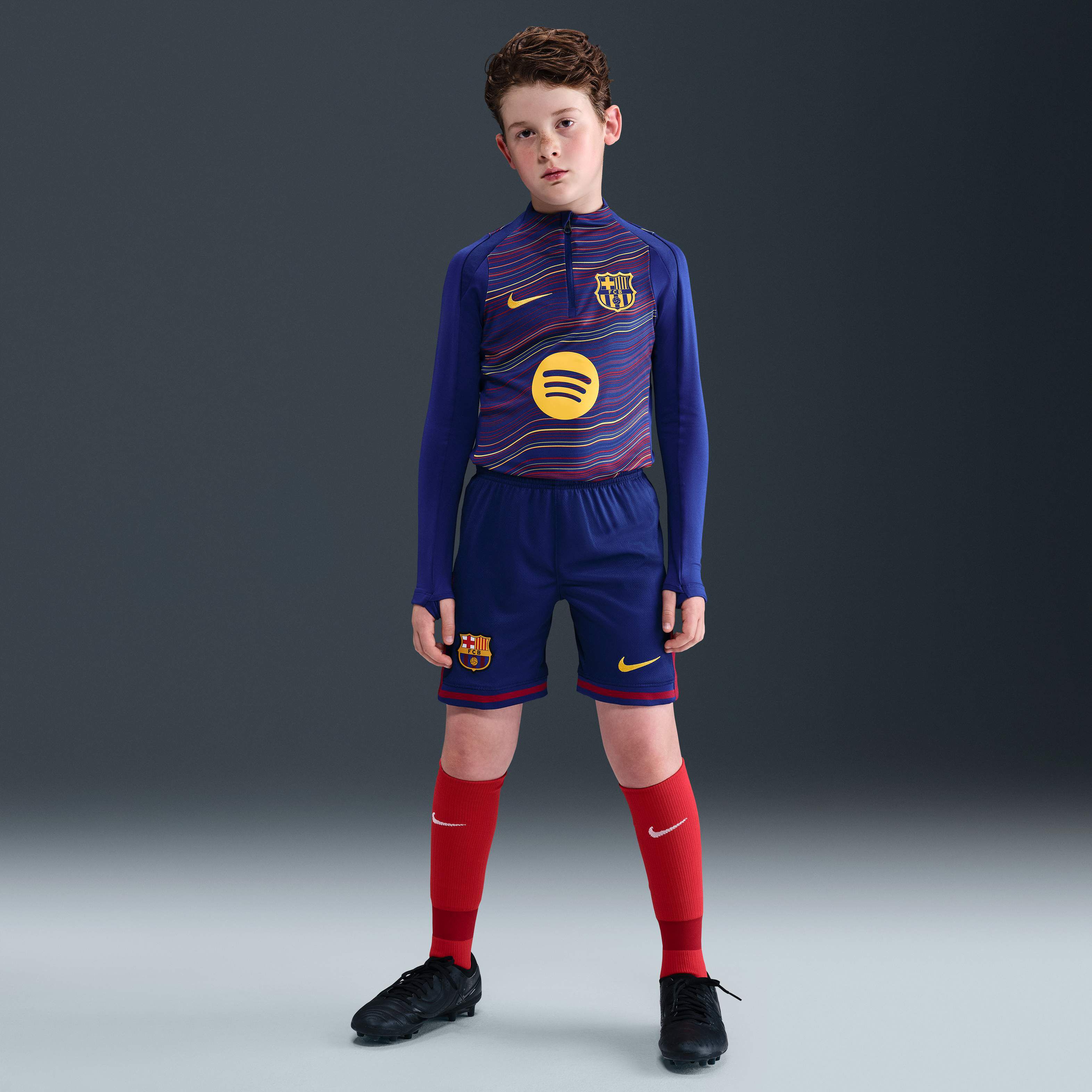 Buy F.C. Barcelona 2025/26 Stadium Home Older Kids' Nike Dri