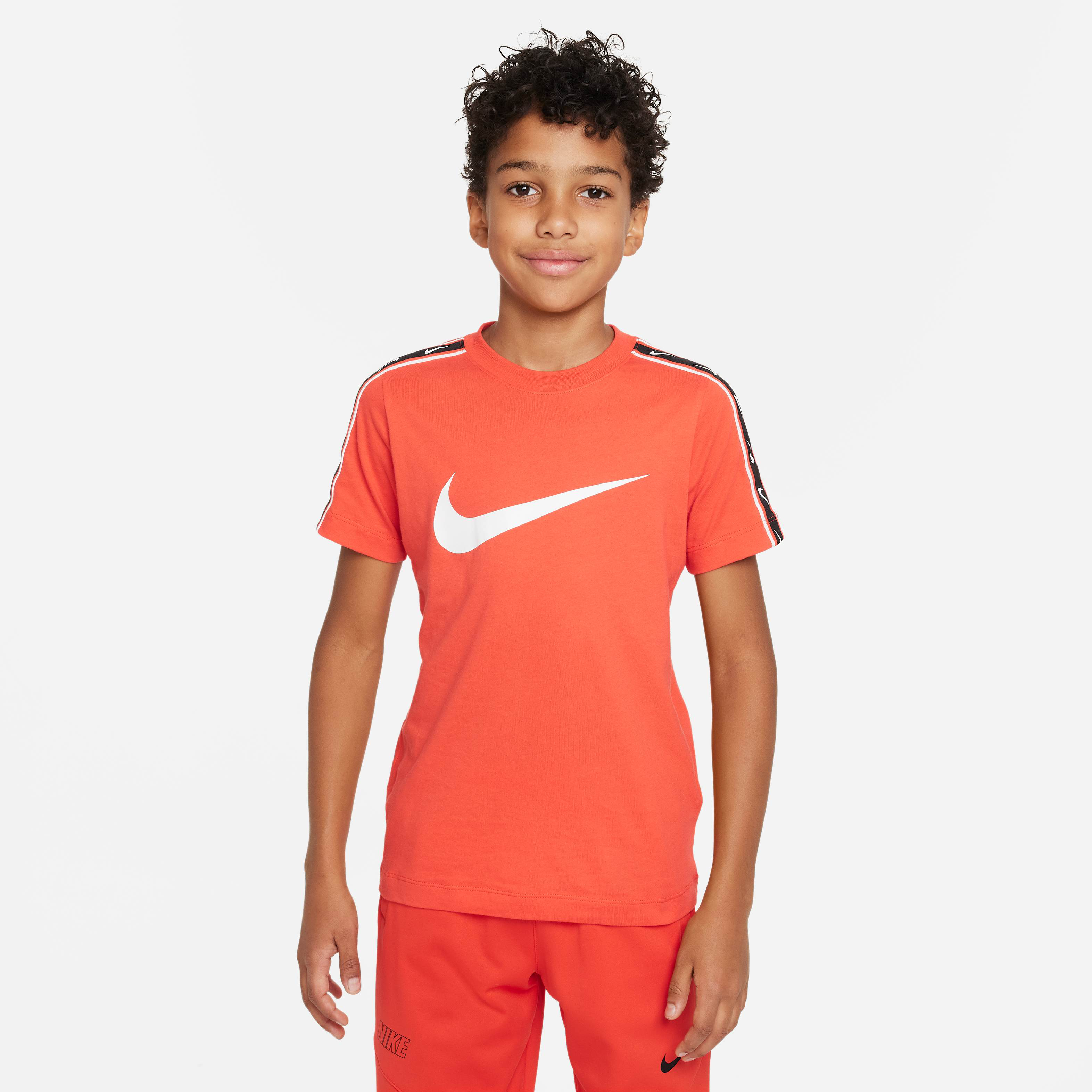 crimson orange nike shirt