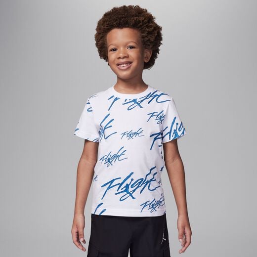 Kids Jordan Classics-Jordan, Jordan, Little Kids' Painted Flight Printed T-Shirt