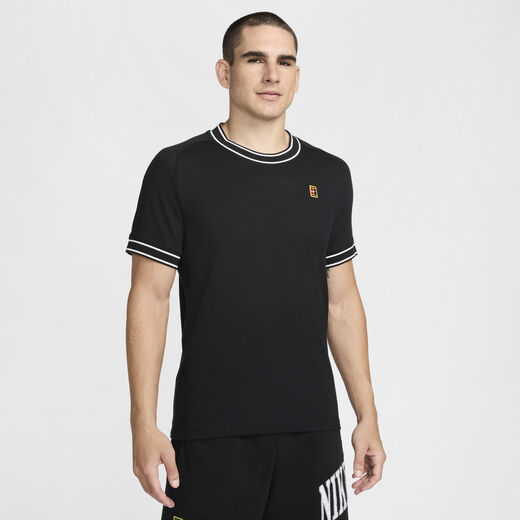 Tennis Tops & T-Shirts-Nike, NikeCourt Heritage, Men's Short-Sleeve Tennis Top