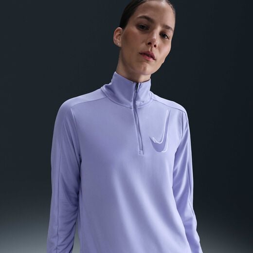 T-Shirts & Tops-Nike, Nike Swoosh, Women's Dri-FIT 1/2-Zip Running Mid Layer