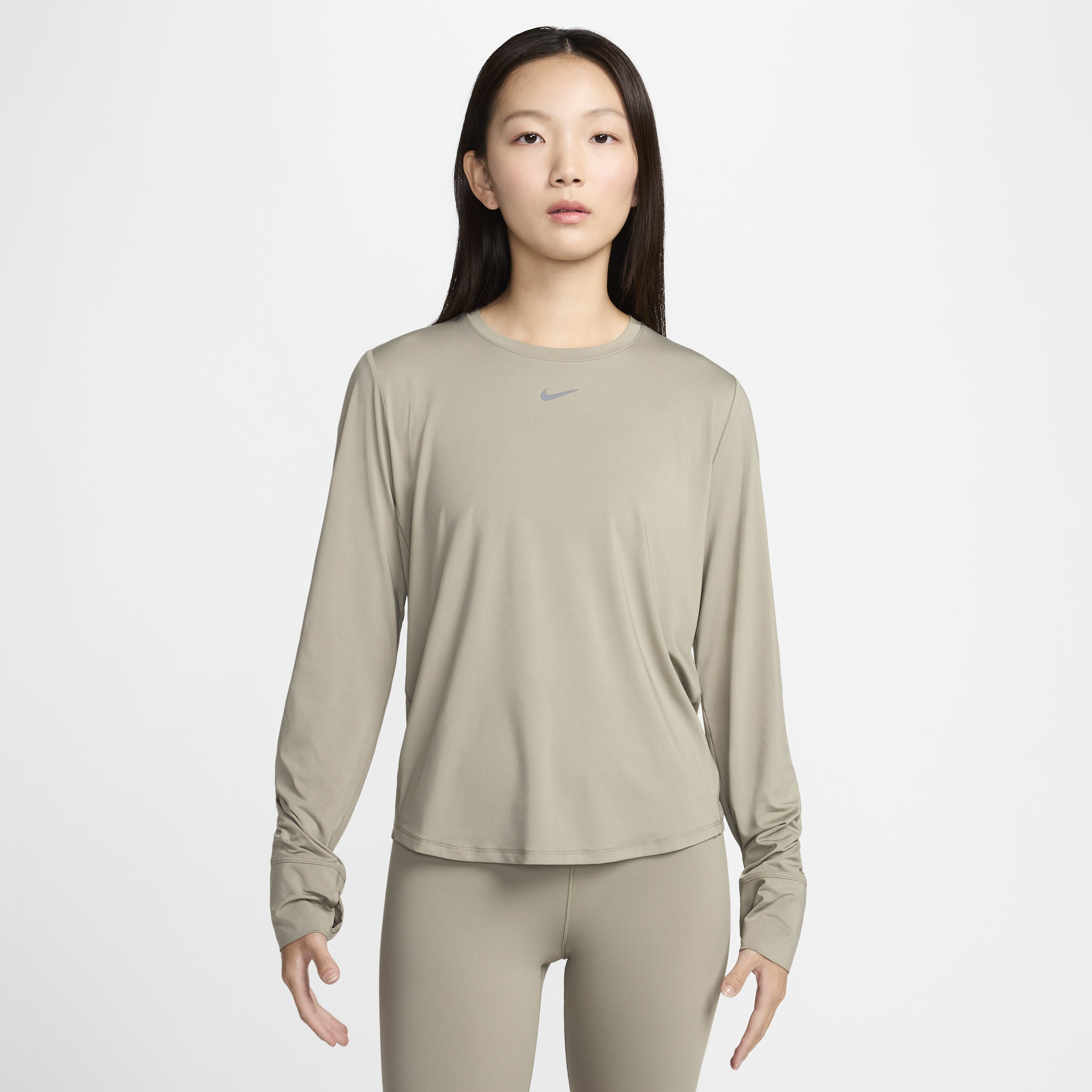Nike dri fit knit long sleeve women's sale