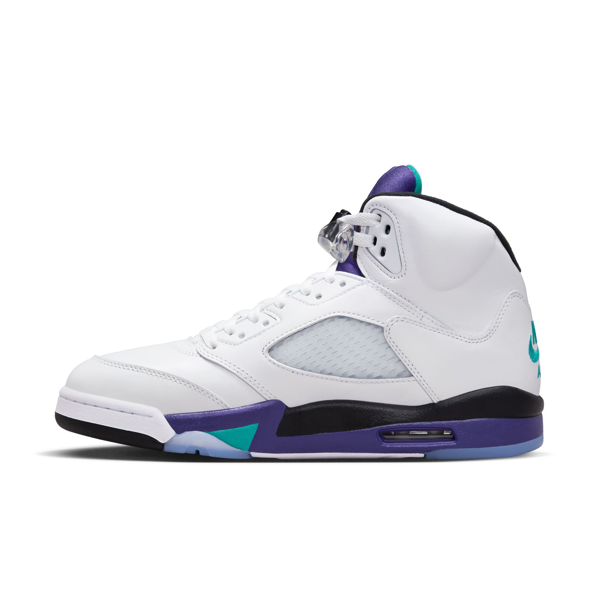 Buy Air Jordan 5 Retro Men's Shoes - White/Grape Ice/Black