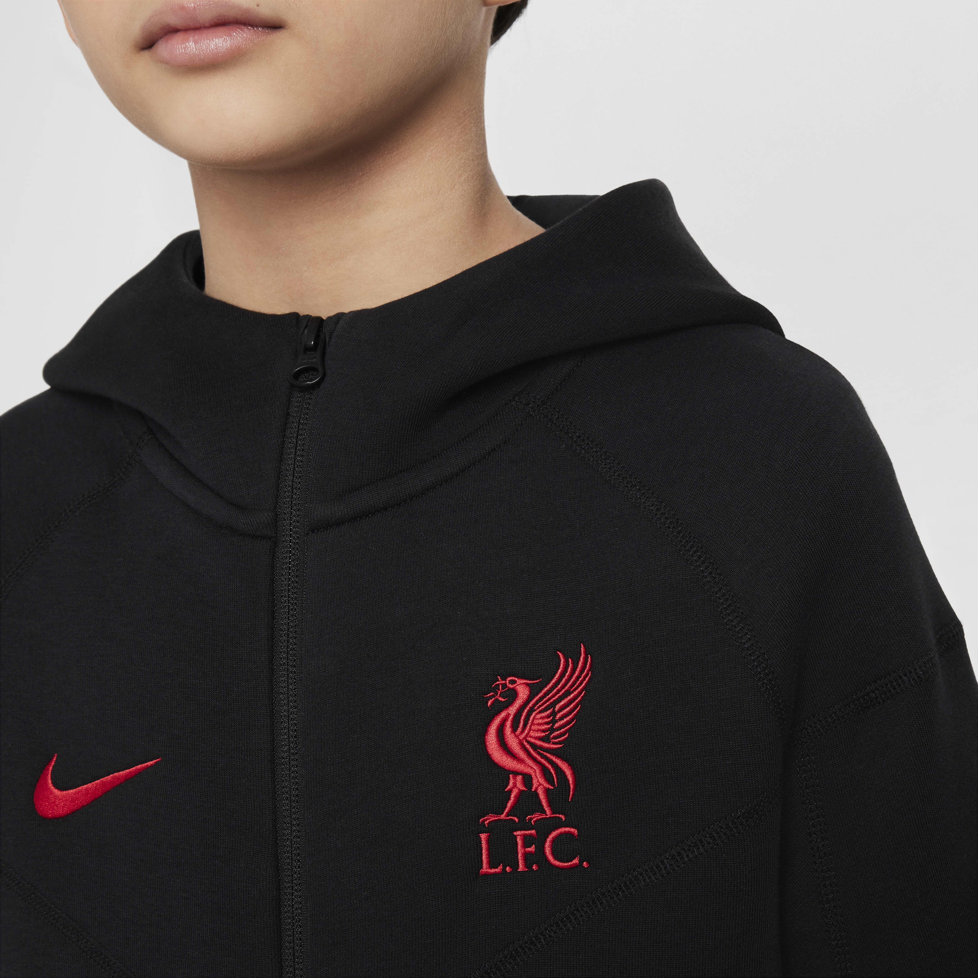 Buy Liverpool F.C. Tech Fleece Older Kids Boys Nike Football Full Zip Hoodie Nike Qatar Official