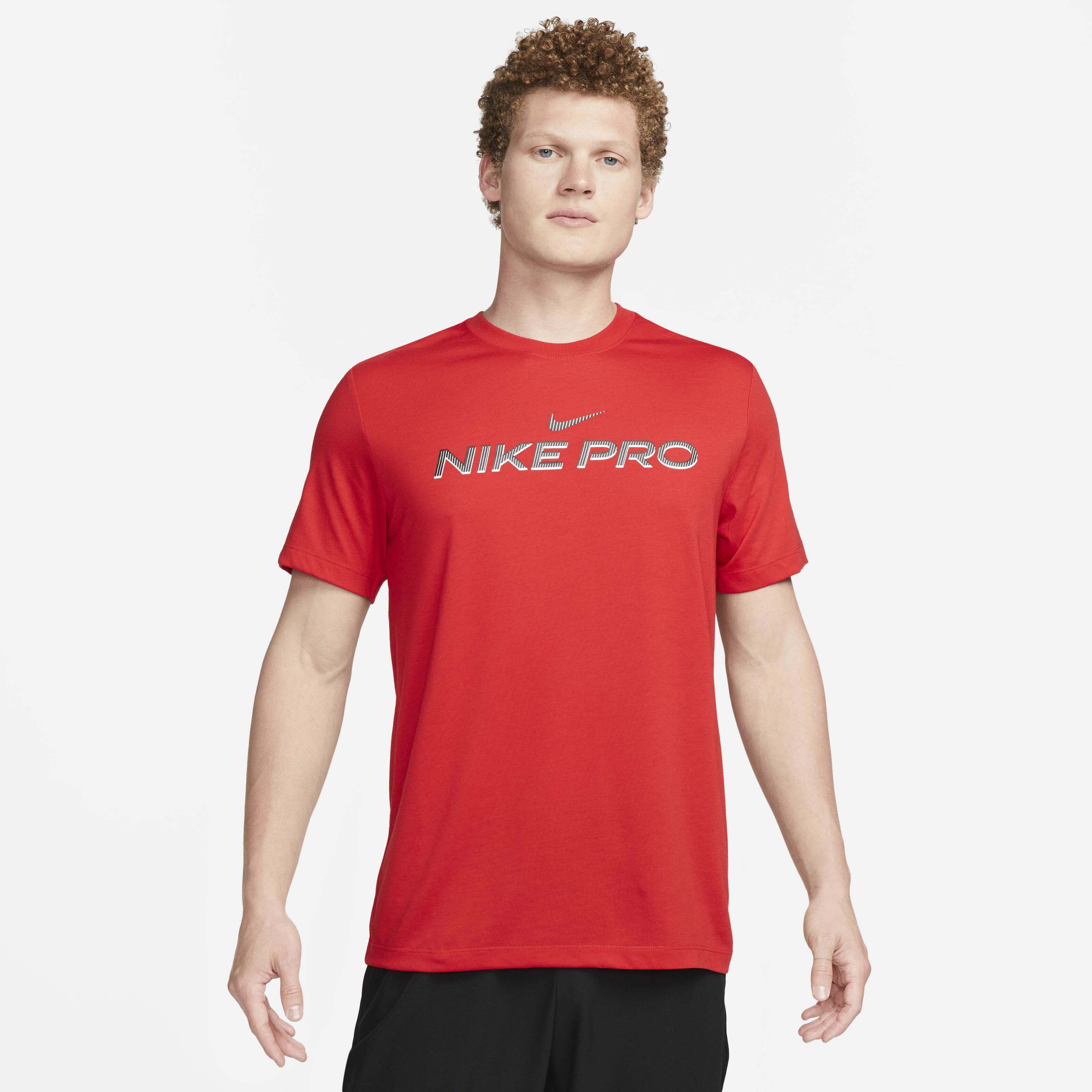 mens red nike dri fit shirt