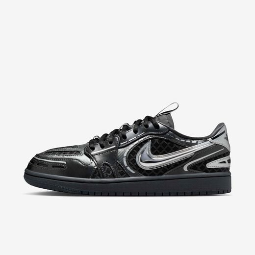 Women's Jordan Shoes-JRDN, Air Jordan 1 Low Method of Make v3 'Black Metallic Silver', Women's Shoes
