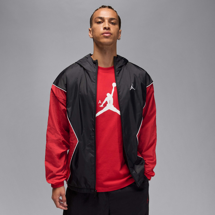 Buy Jordan Brooklyn Men's Hooded Draft Jacket Black/Gym Red
