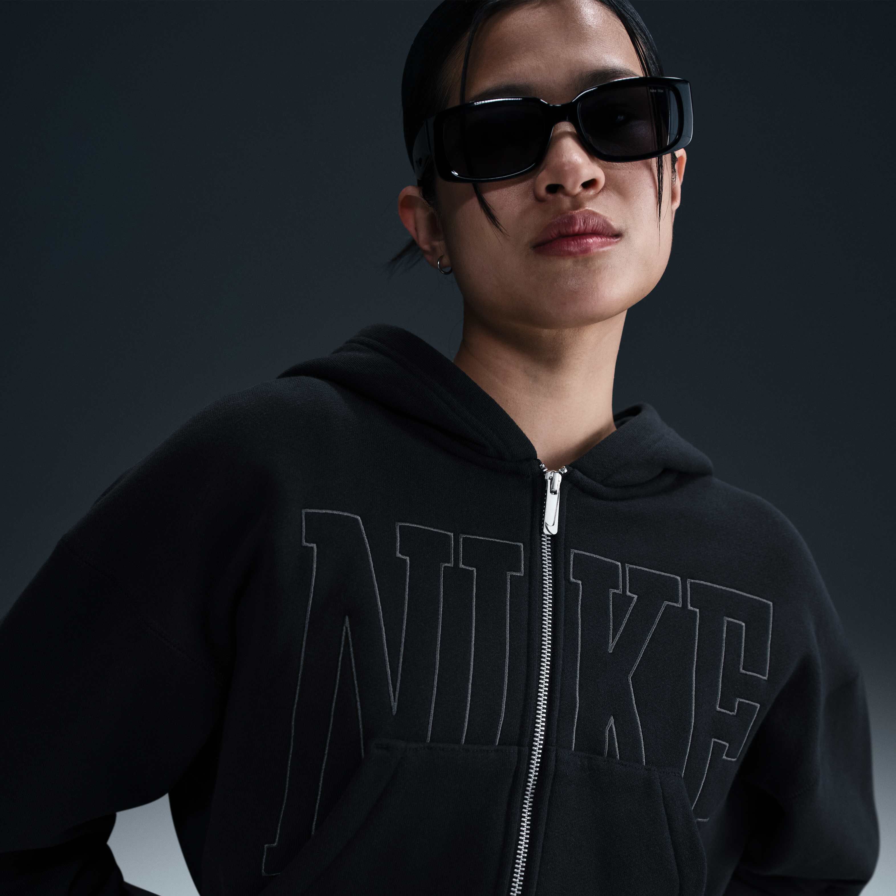 Buy Nike Sportswear Women's Full-Zip Cropped French Terry Hoodie