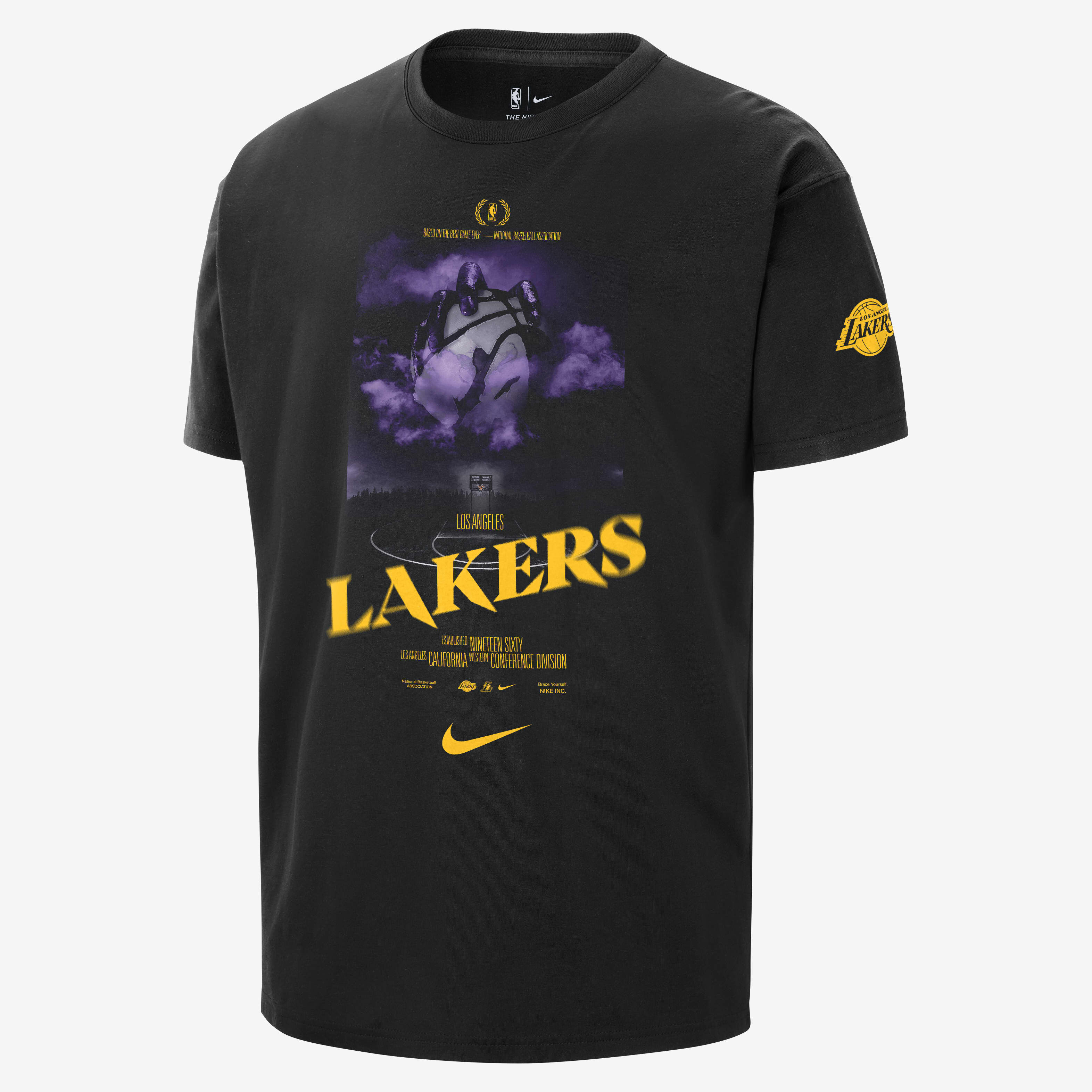 Buy Los Angeles Lakers Courtside Men's Nike NBA T-Shirt