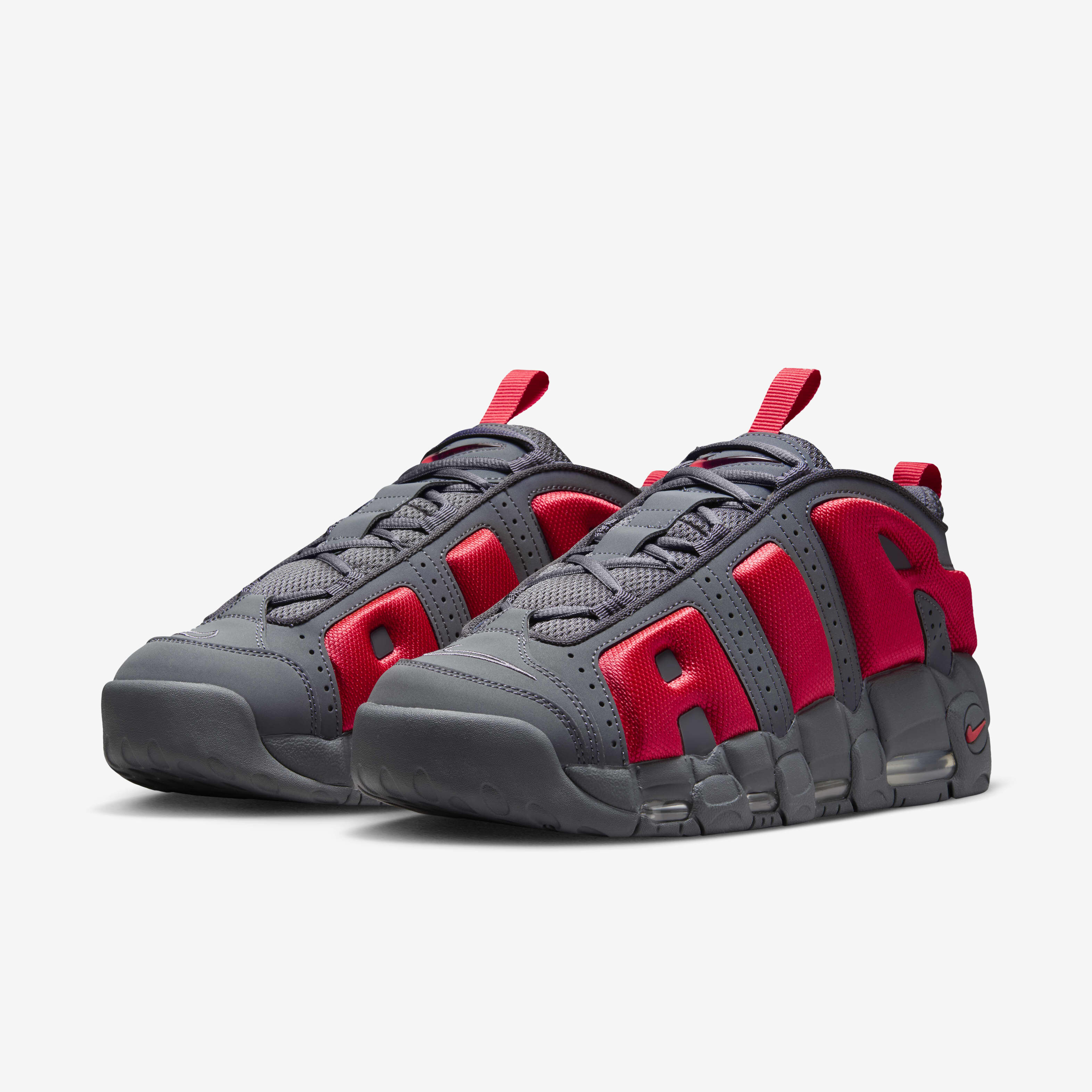 シューズ(男性用) NIKE AIR MORE UPTEMPO Nike Air More Uptempo Low Dark Grey / Light Crimson - Sep