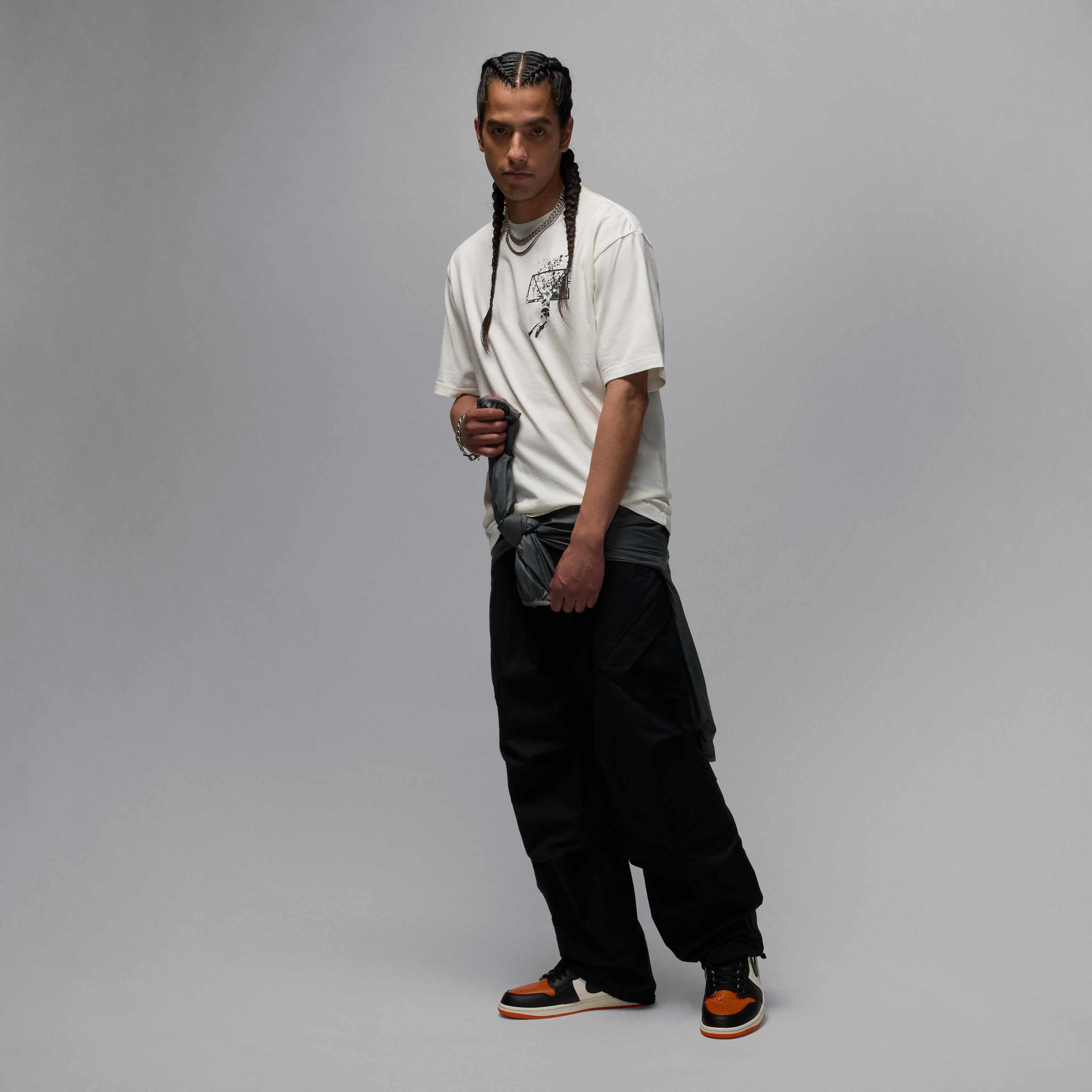 Buy Jordan Brooklyn Men's Oversized Graphic T-shirt - Sail