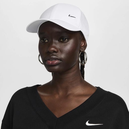 Men's Caps, Visors & Headbands Sale-Nike, Nike Club, Structured Metal Swoosh Cap