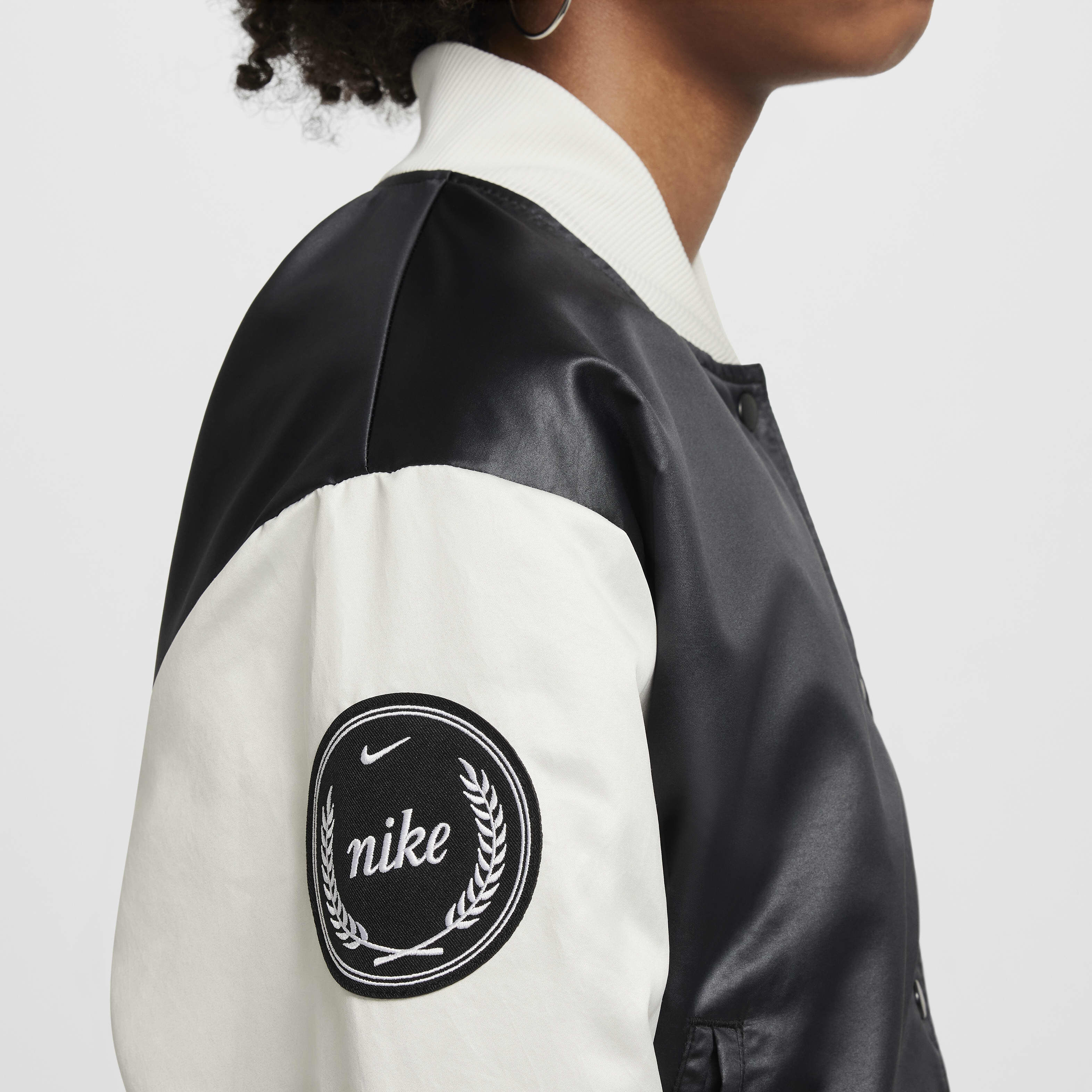 Nike varsity jacket top