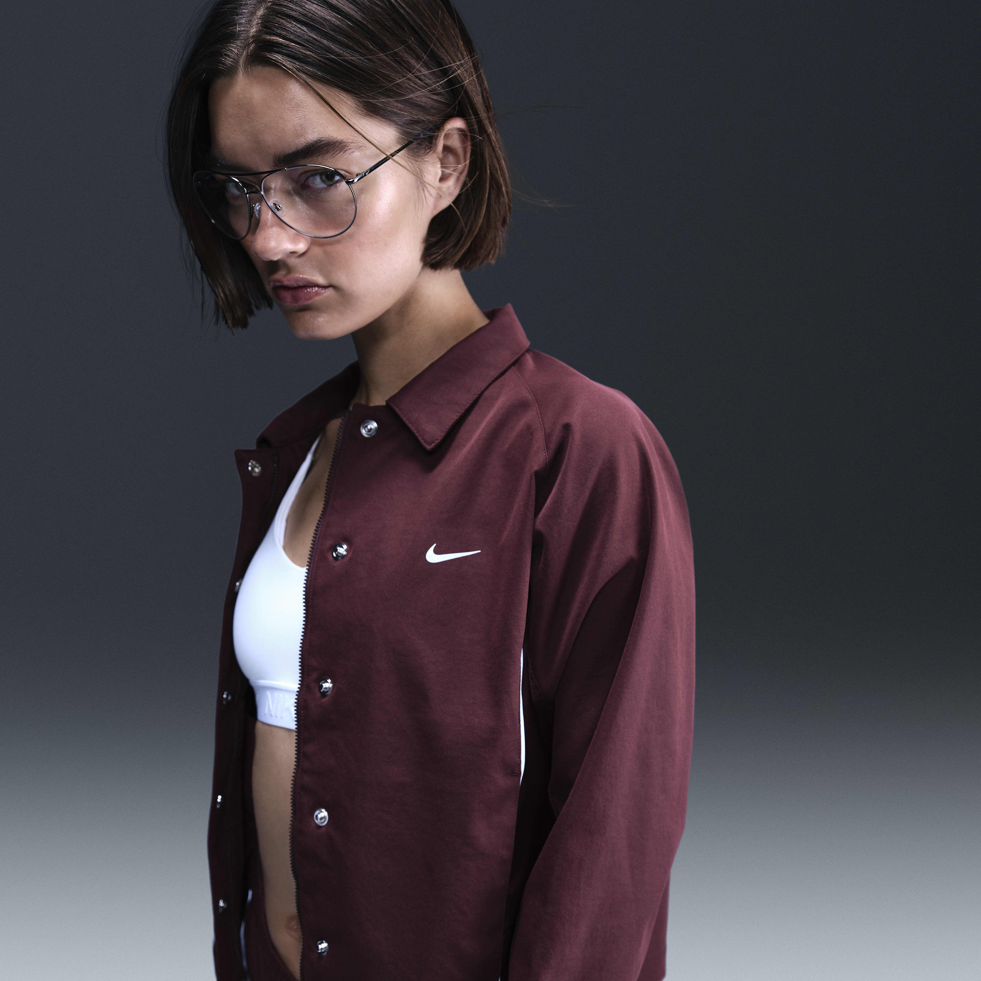 Nike button up jacket shop