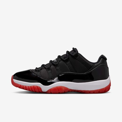 Jordans-JRDN, Air Jordan 11 Low 'Bred' , Men's Shoes