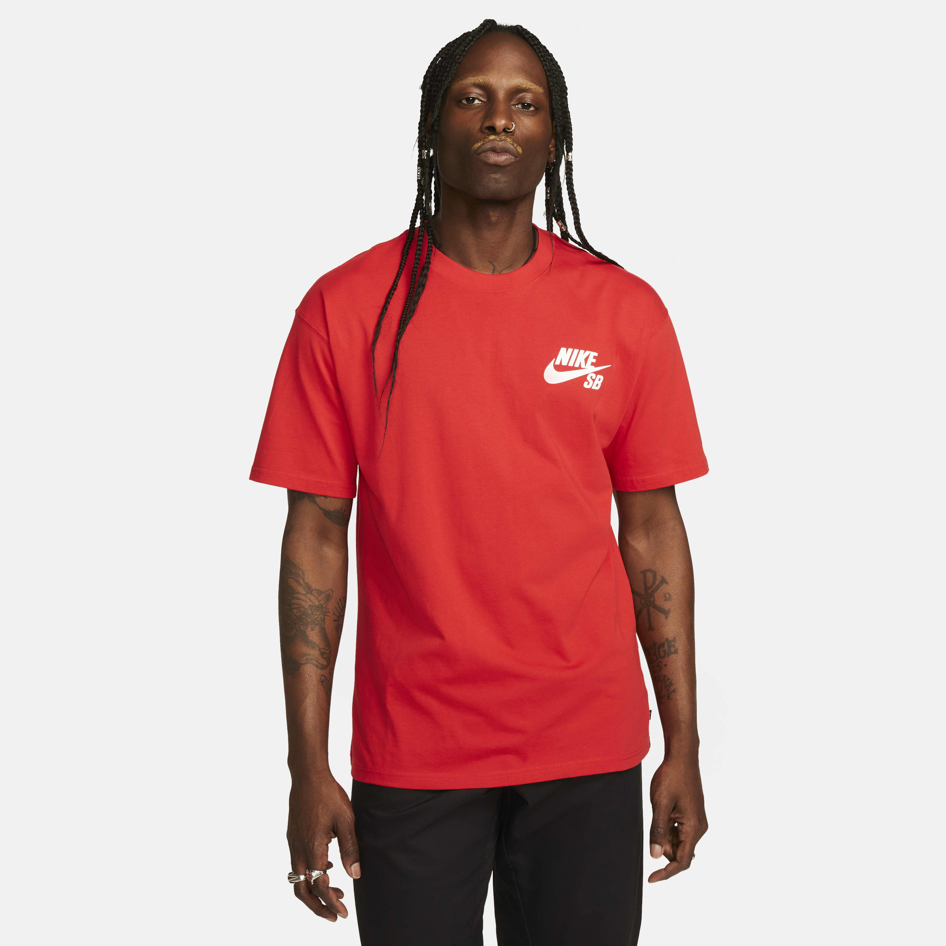 red nike sb shirt