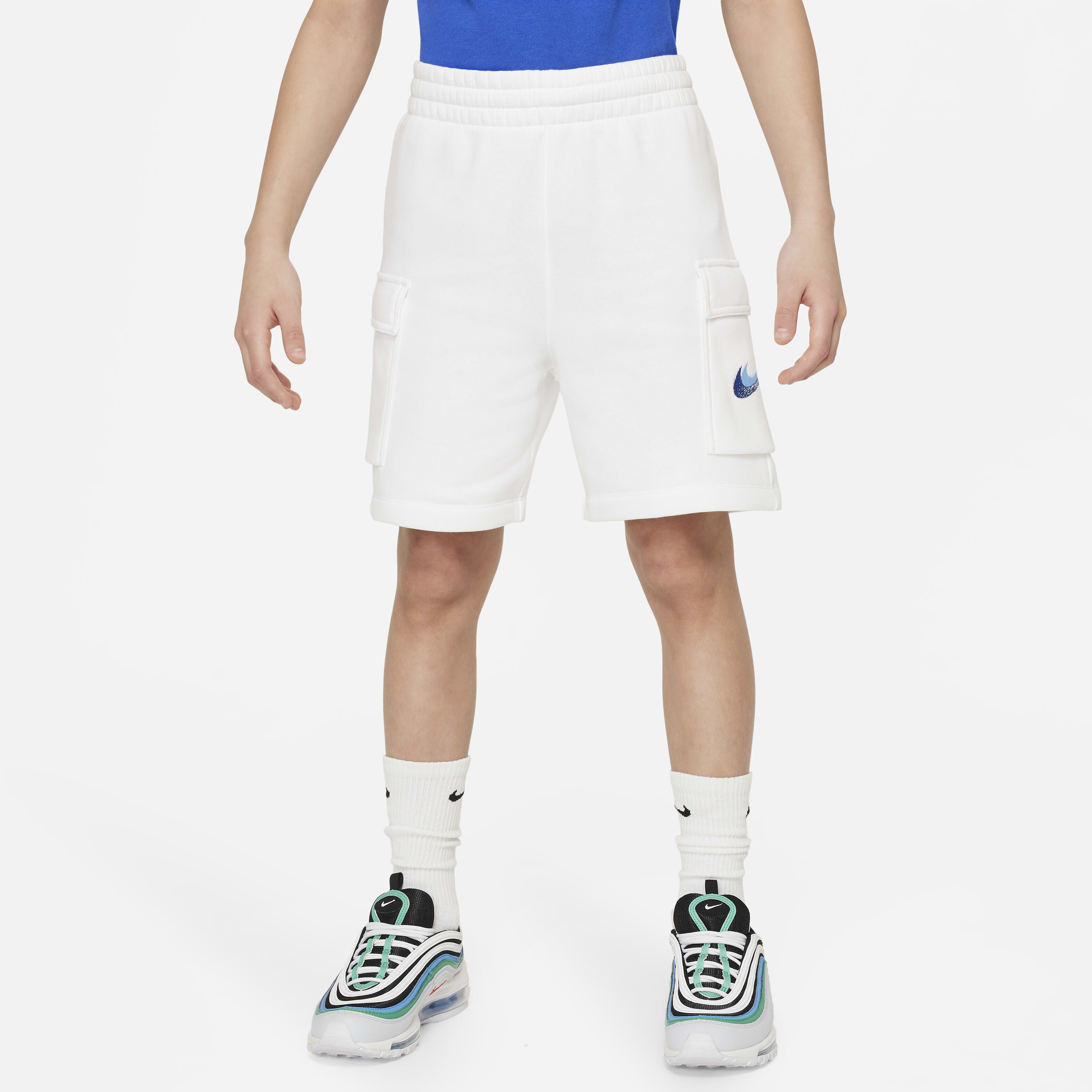 Boys nike fleece shorts hotsell