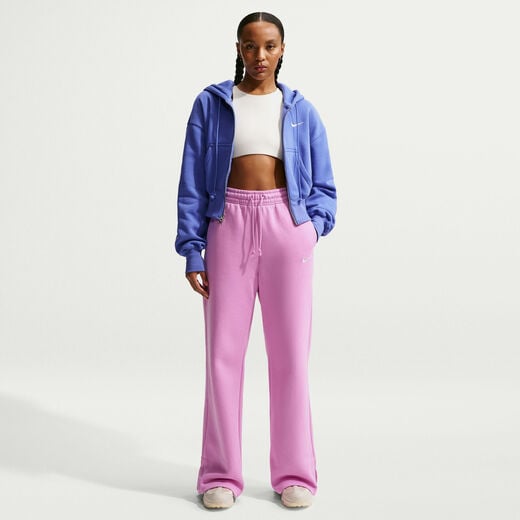 Trousers-Nike, Nike Sportswear Phoenix Fleece, Women's High-Waisted Wide-Leg Trousers