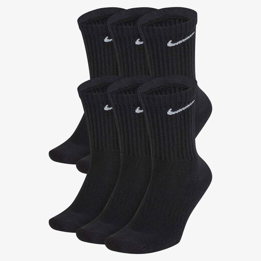 Socks-Nike, Nike Everyday Cushioned, Training Crew Socks (6 Pairs)