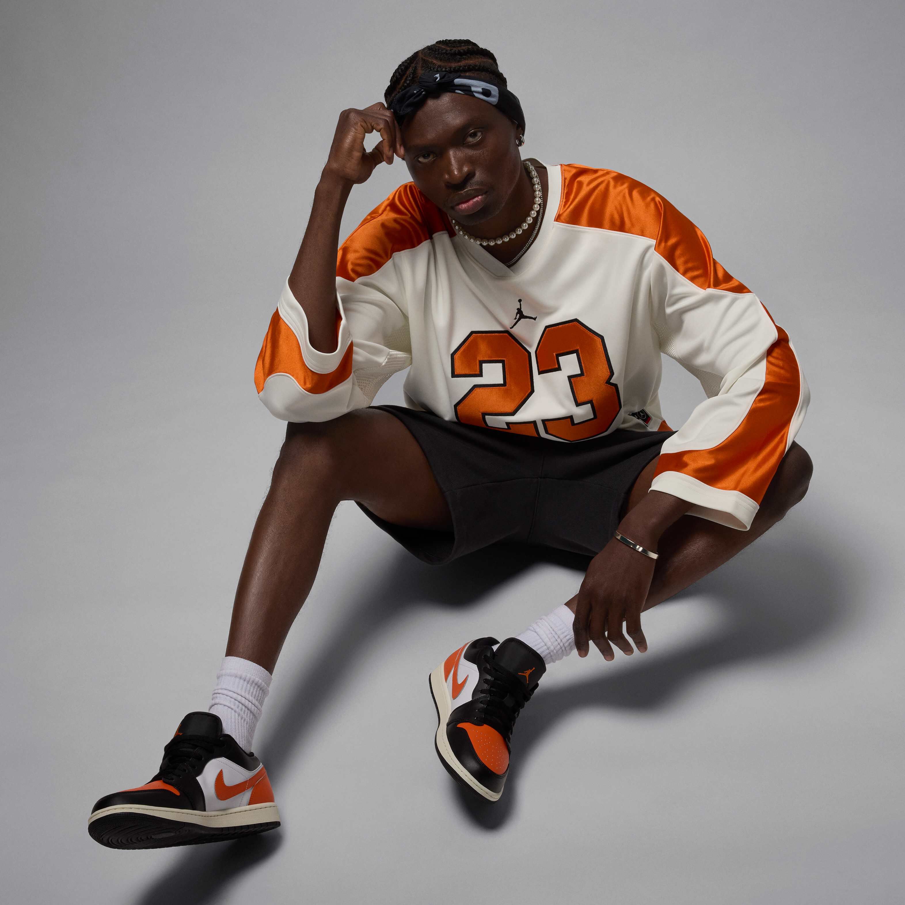 Buy Air Jordan 1 Low Men's Shoes - Black/White/Sail/Starfish