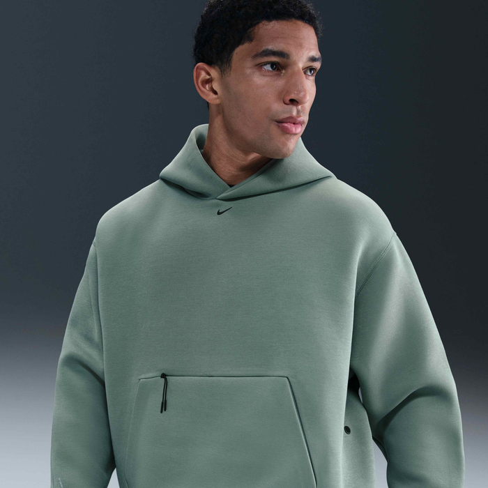 Buy Nike Tech Men's Fleece Oversized Hoodie Clay Green/Black