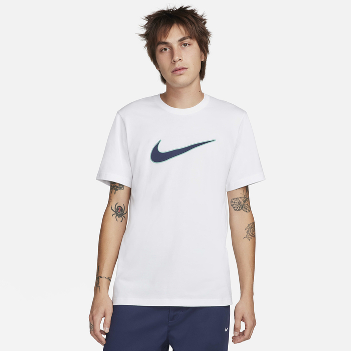 Buy Nike Sportswear Men's T-Shirt White/Hyper Turquoise Nike