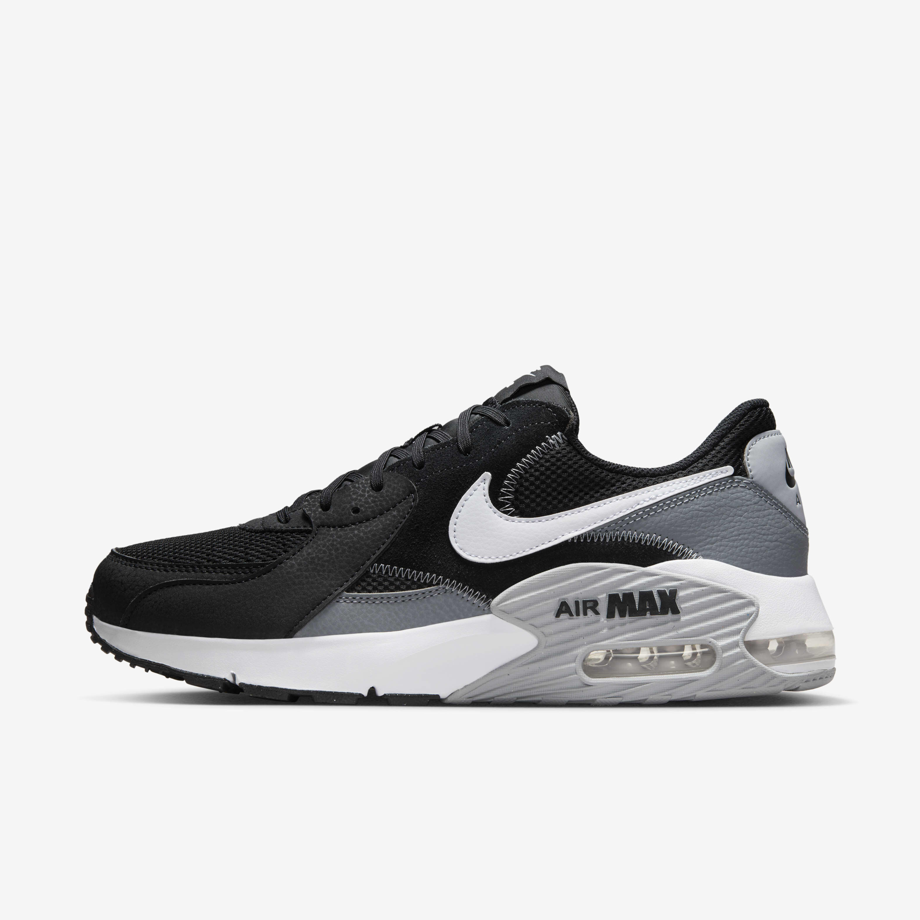 nike grey white and black shoes