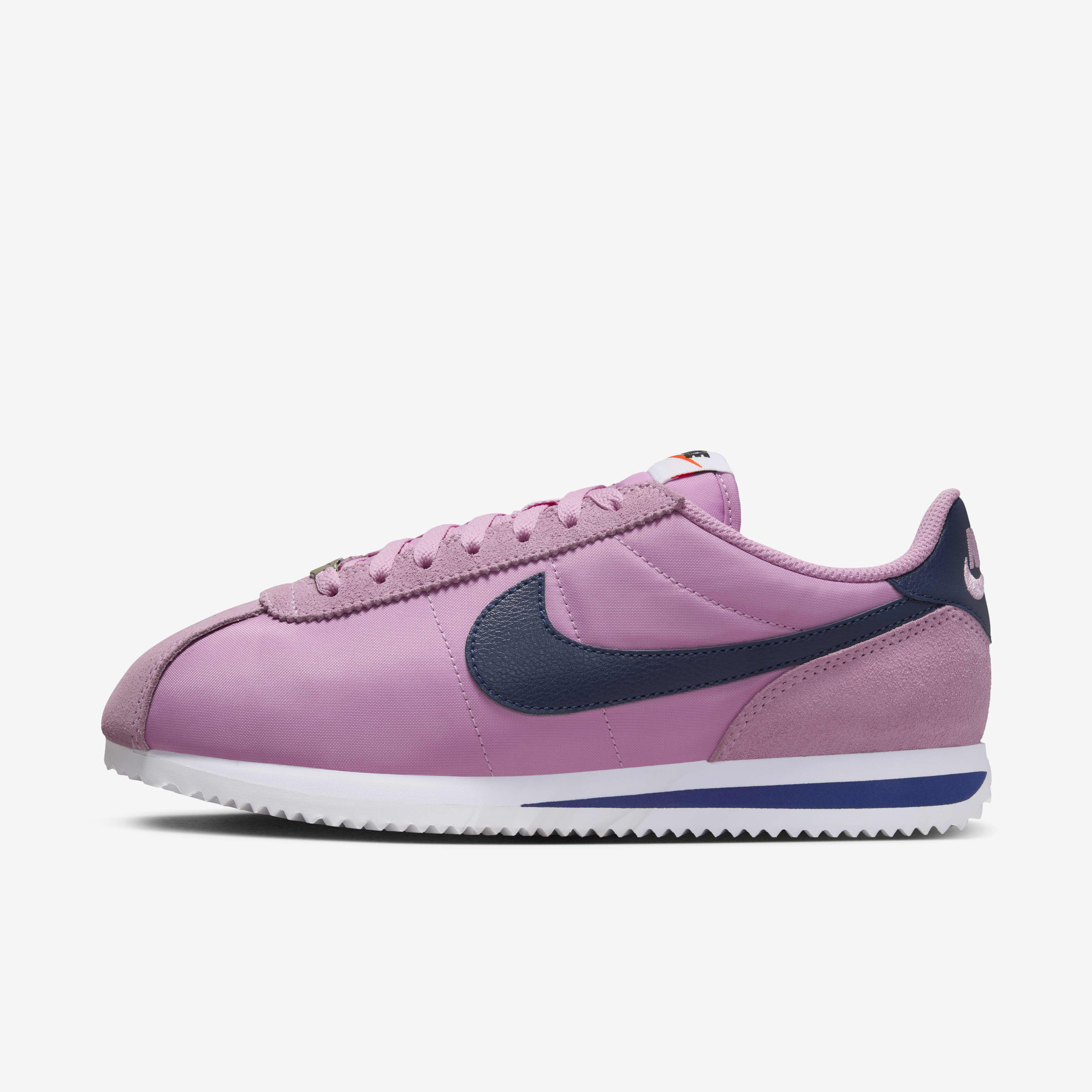 Pink nylon nike cortez store