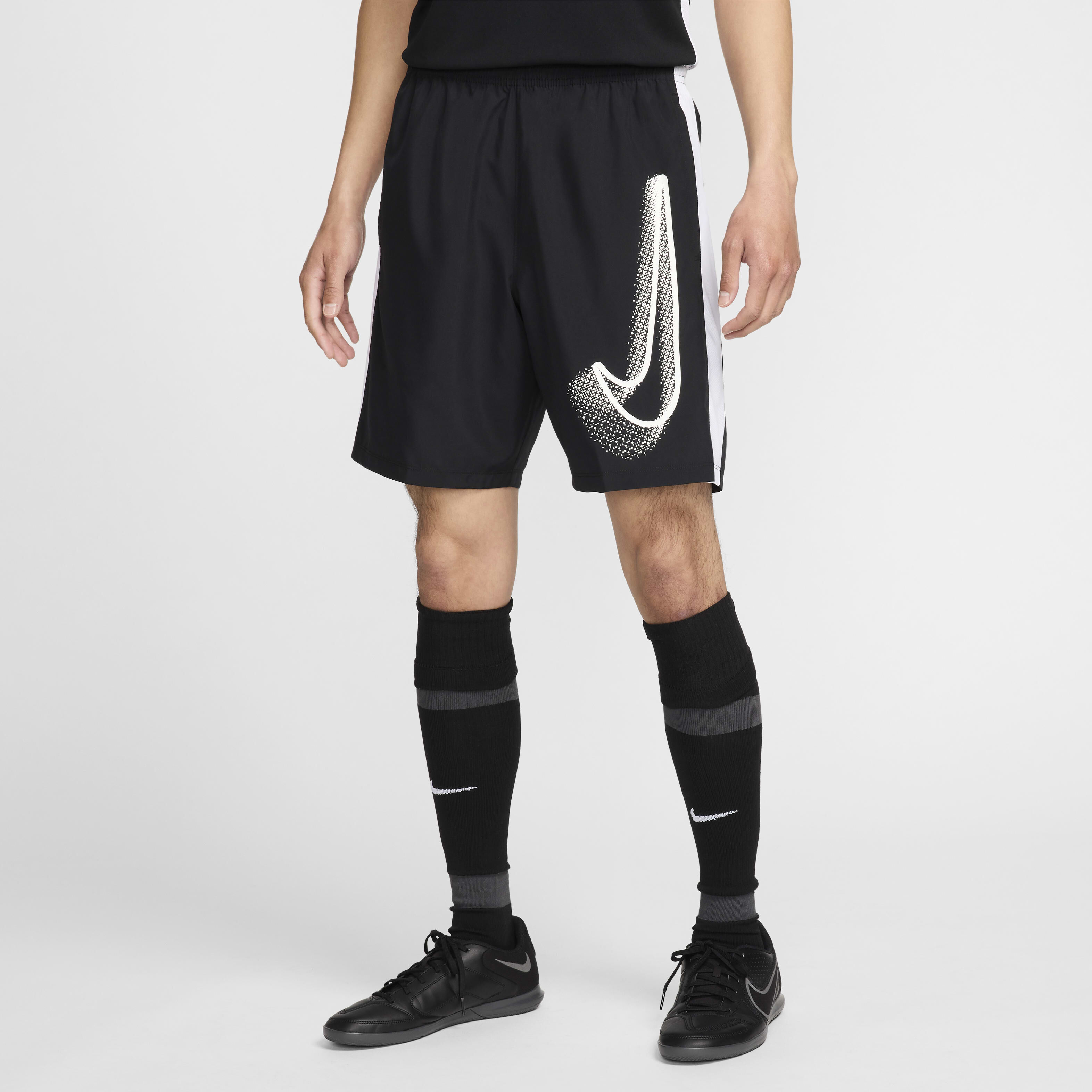 Black nike shorts academy top