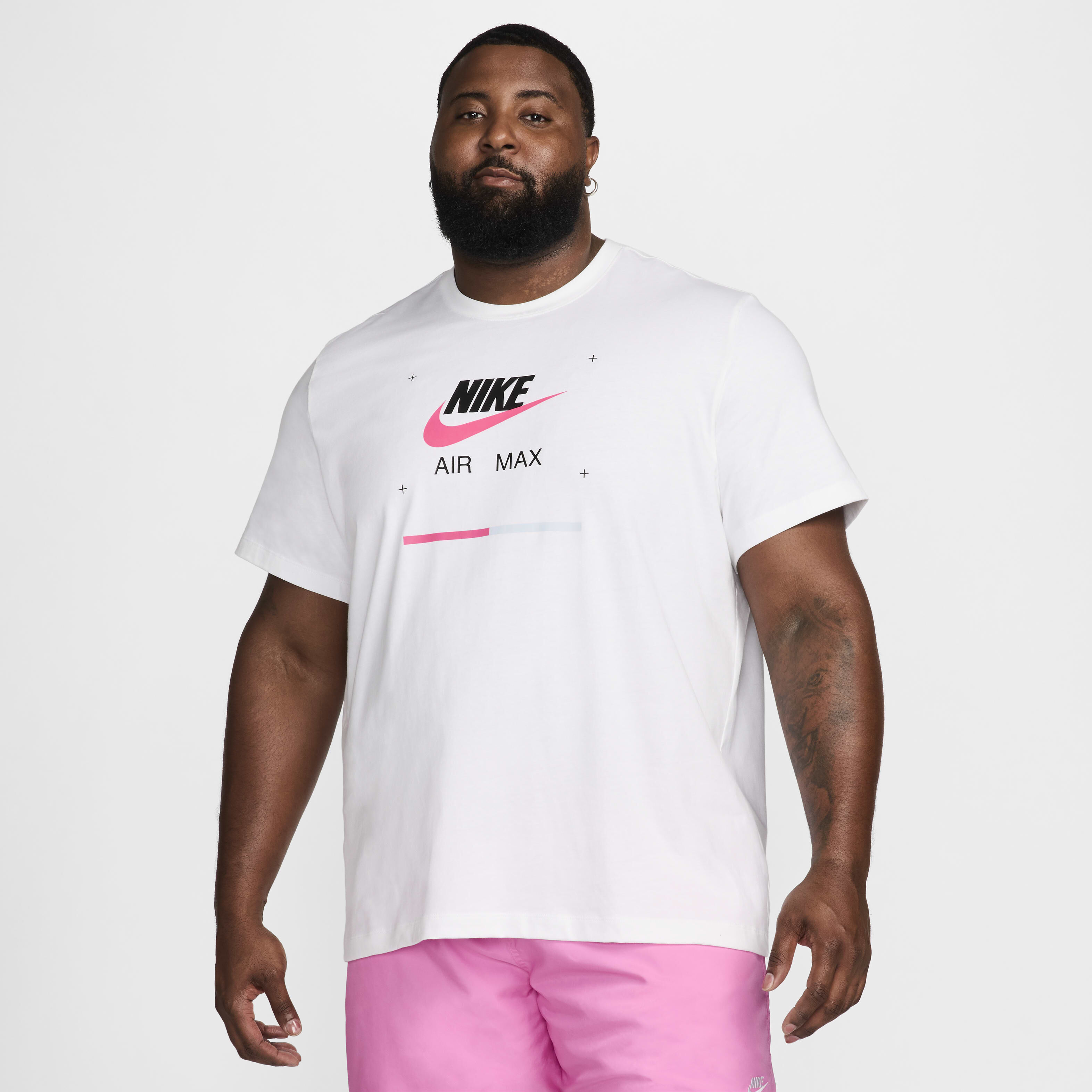 White nike air max t shirt top