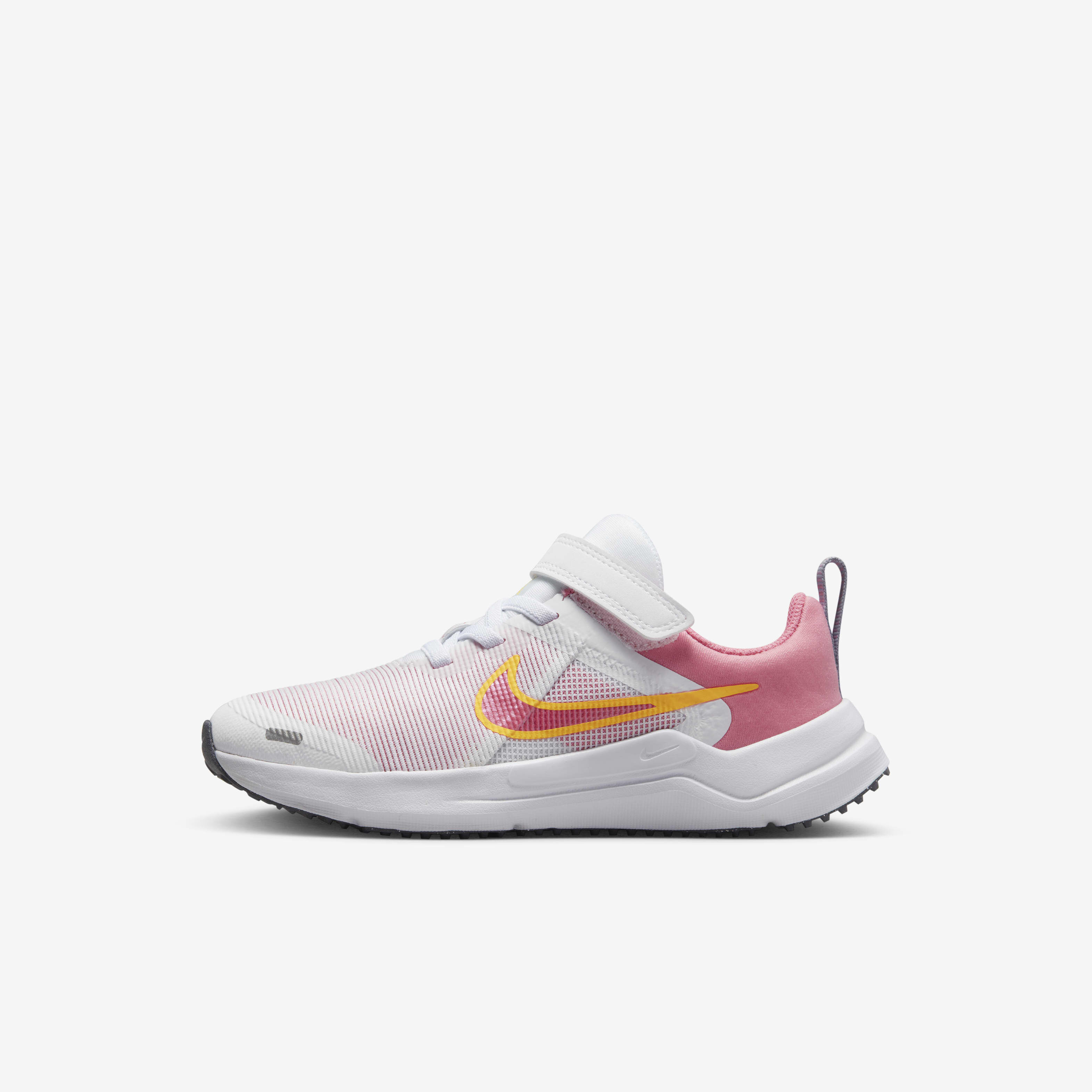 Buy Nike Downshifter 12 Younger Kids' Shoes White/Coral Chalk