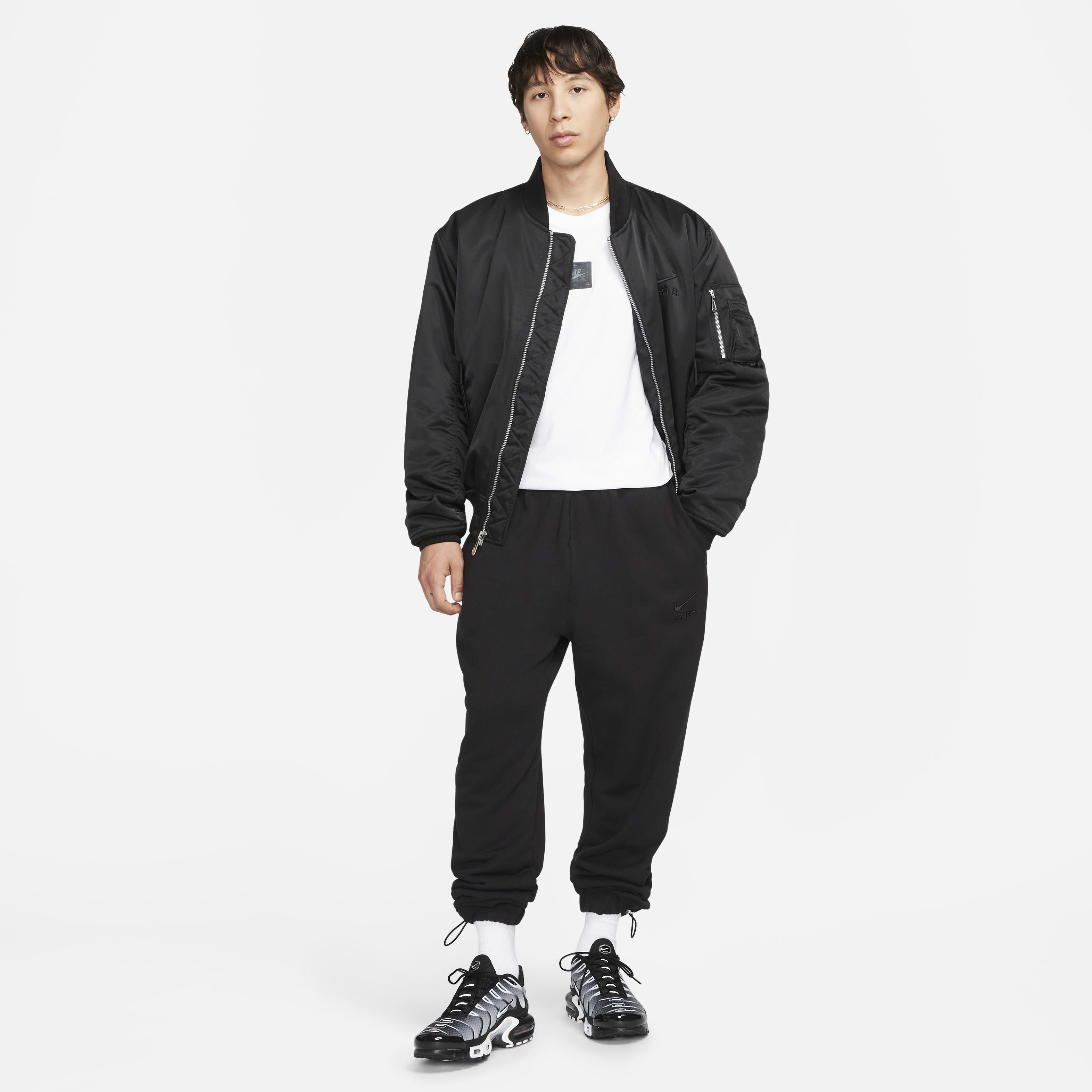 Buy Nike Air Men's Bomber Jacket - Black/Black @ Nike Qatar