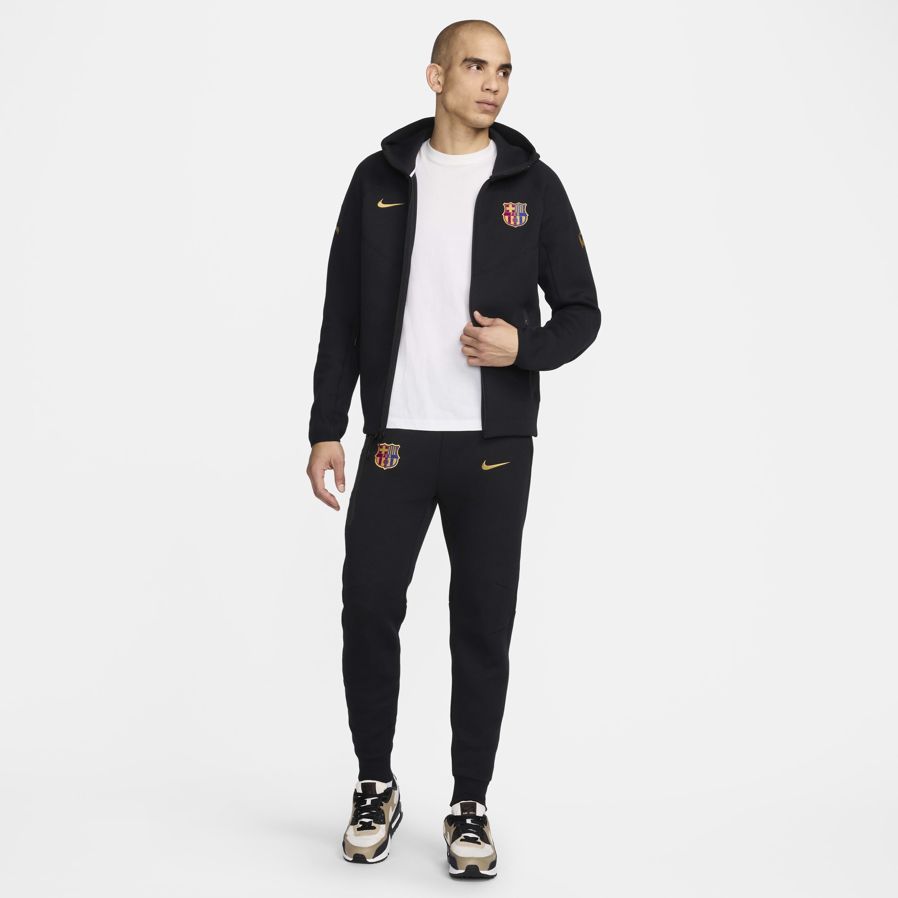 Buy F.C. Barcelona Tech Fleece Windrunner Men s Nike Football Full Zip Hoodie Nike Qatar Official